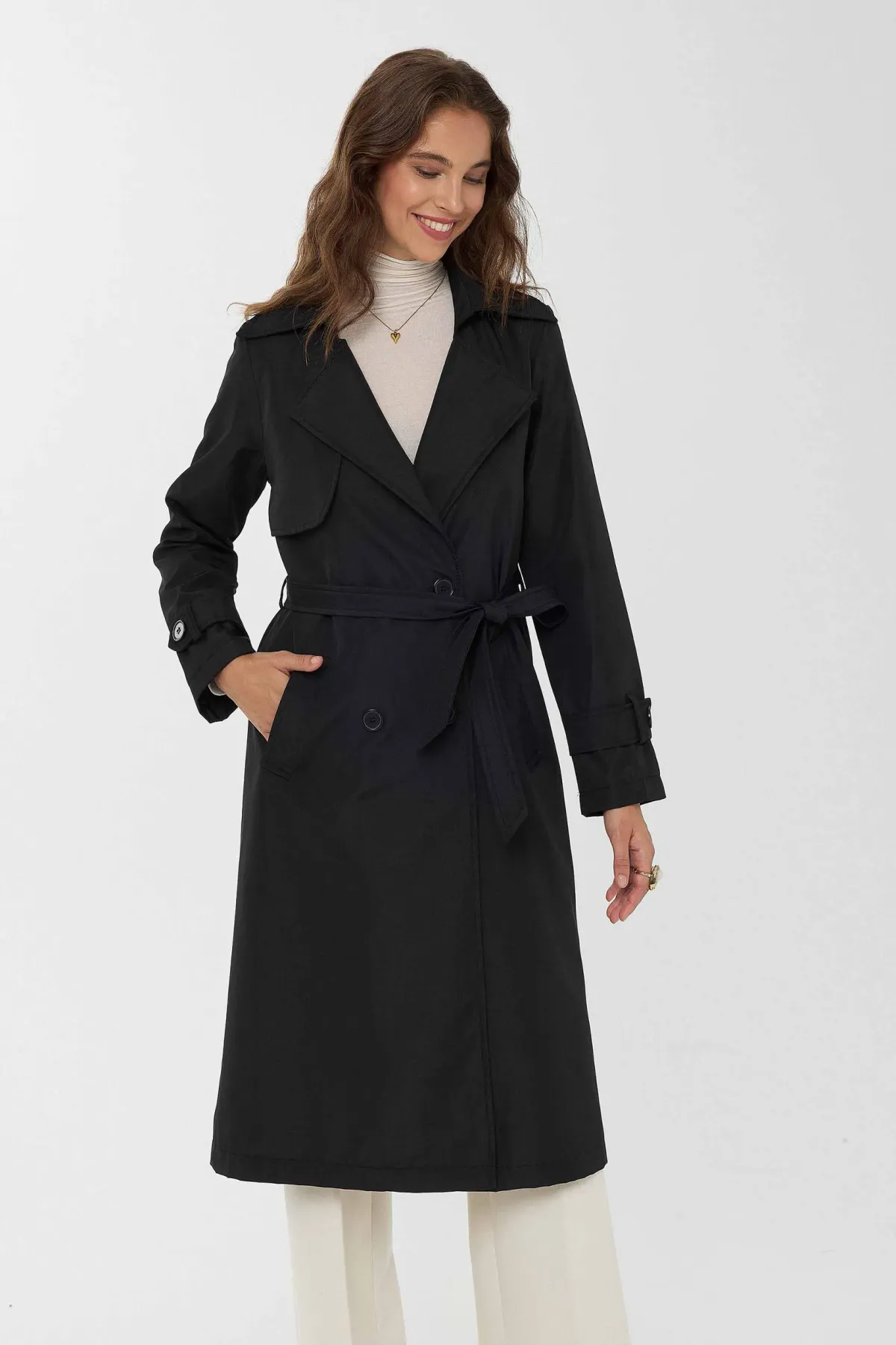 Trench Coat with Belt 2