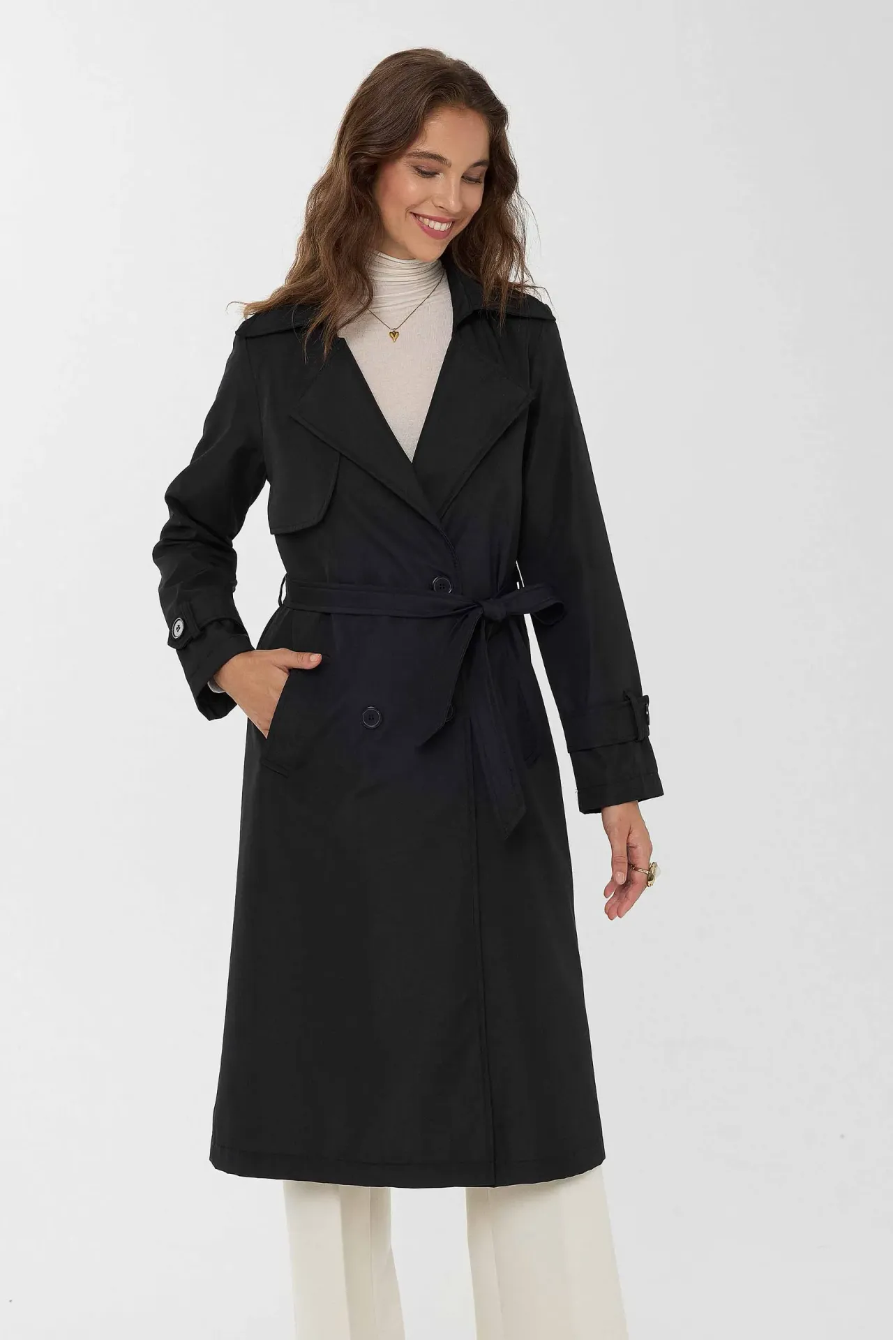 Trench Coat with Belt