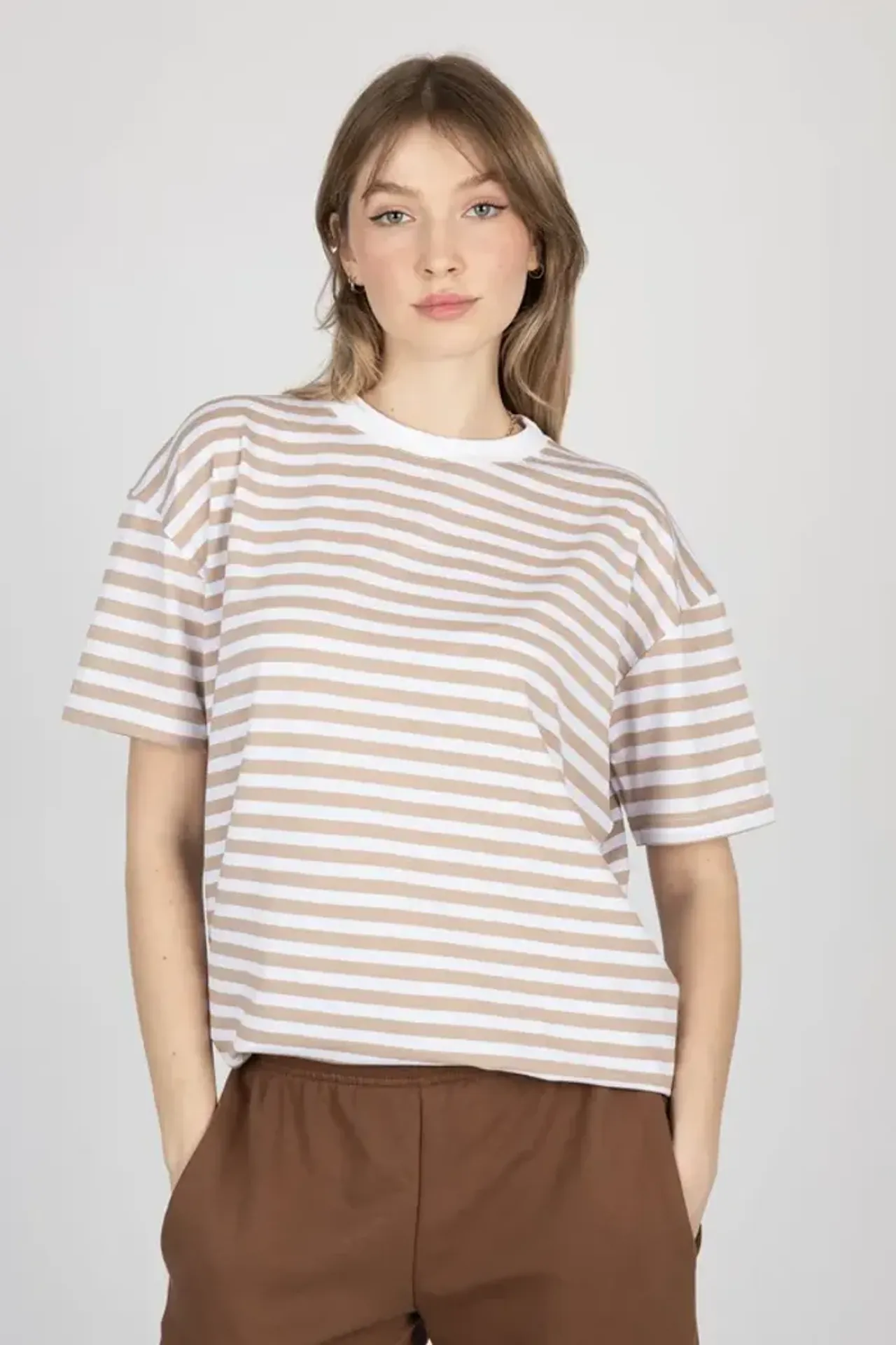 Striped Crew Neck T-shirt