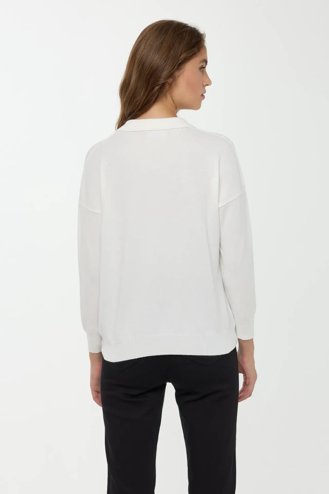 Polo Collar Regular Fit Sweater