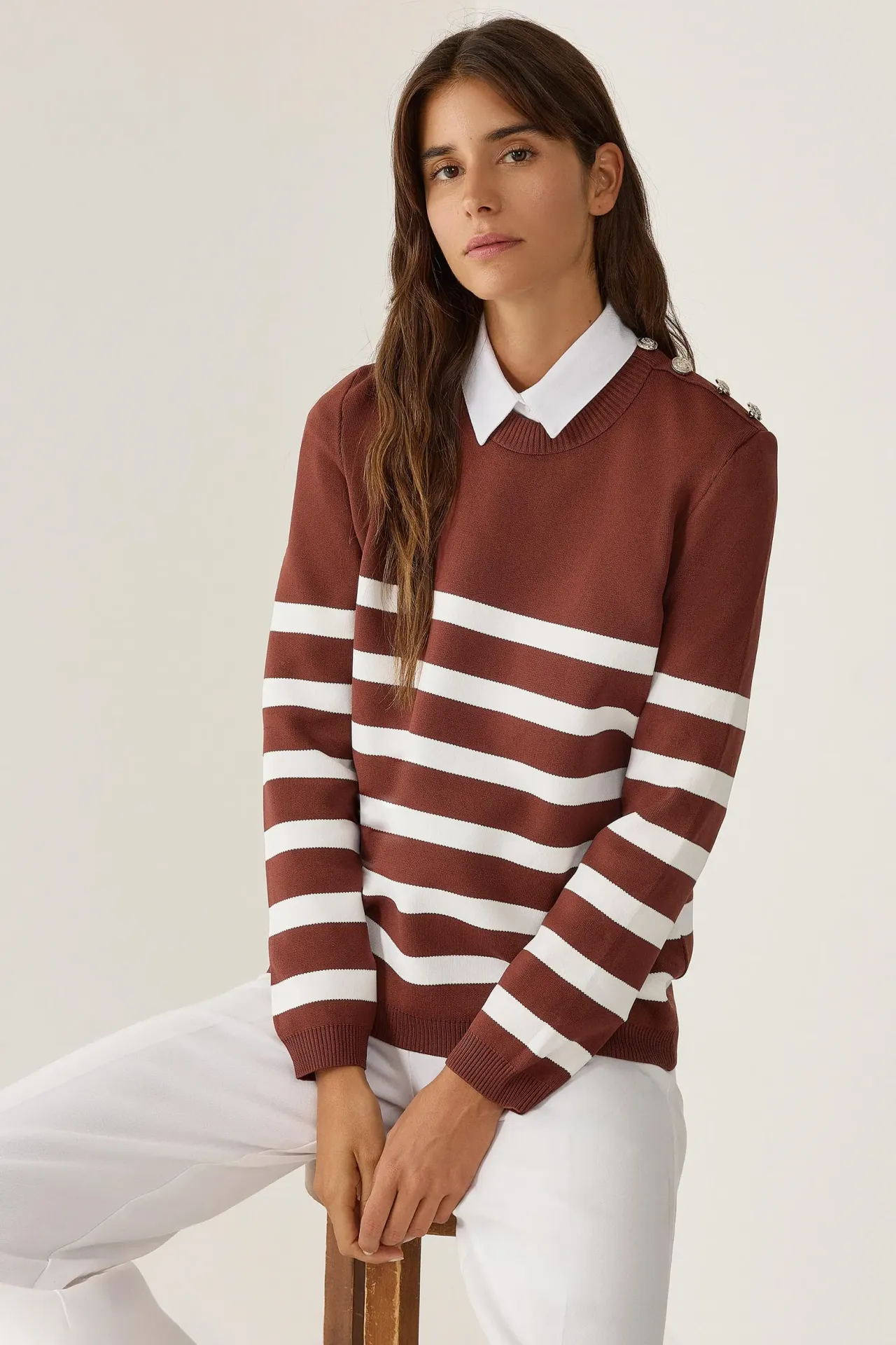Striped Knit Sweater