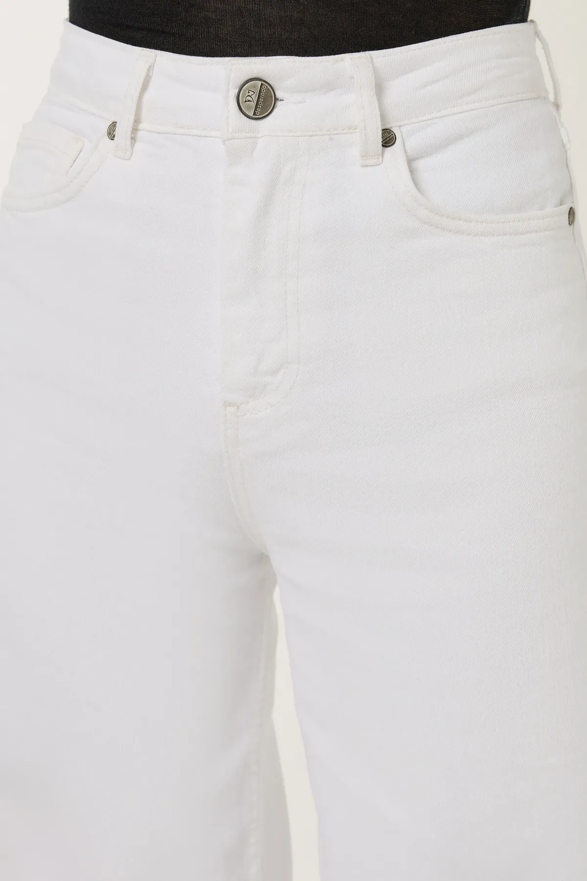 Yüksek Bel Geniş Paça Jean Pantolon 5