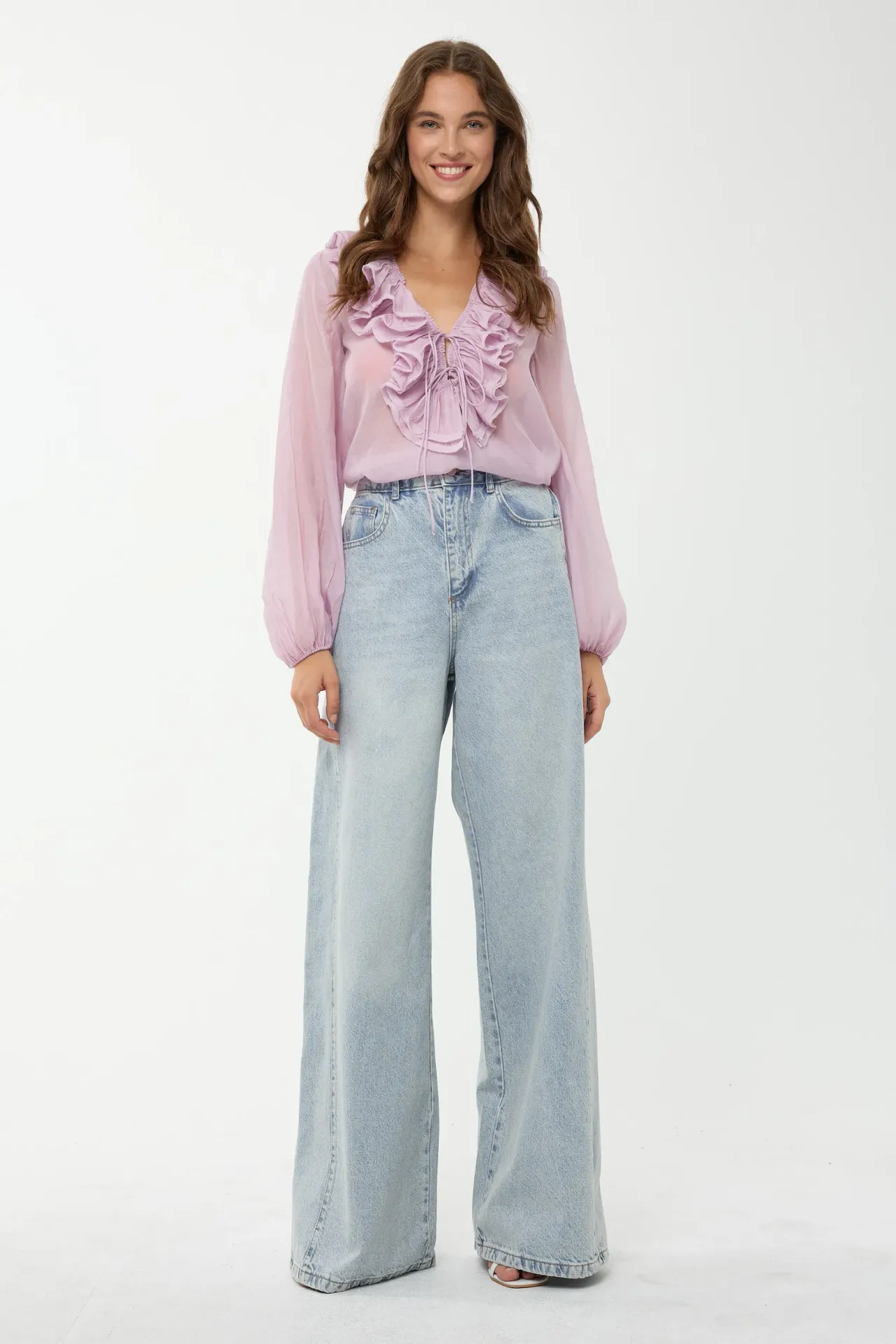 Super High Waist Wide Leg Jeans