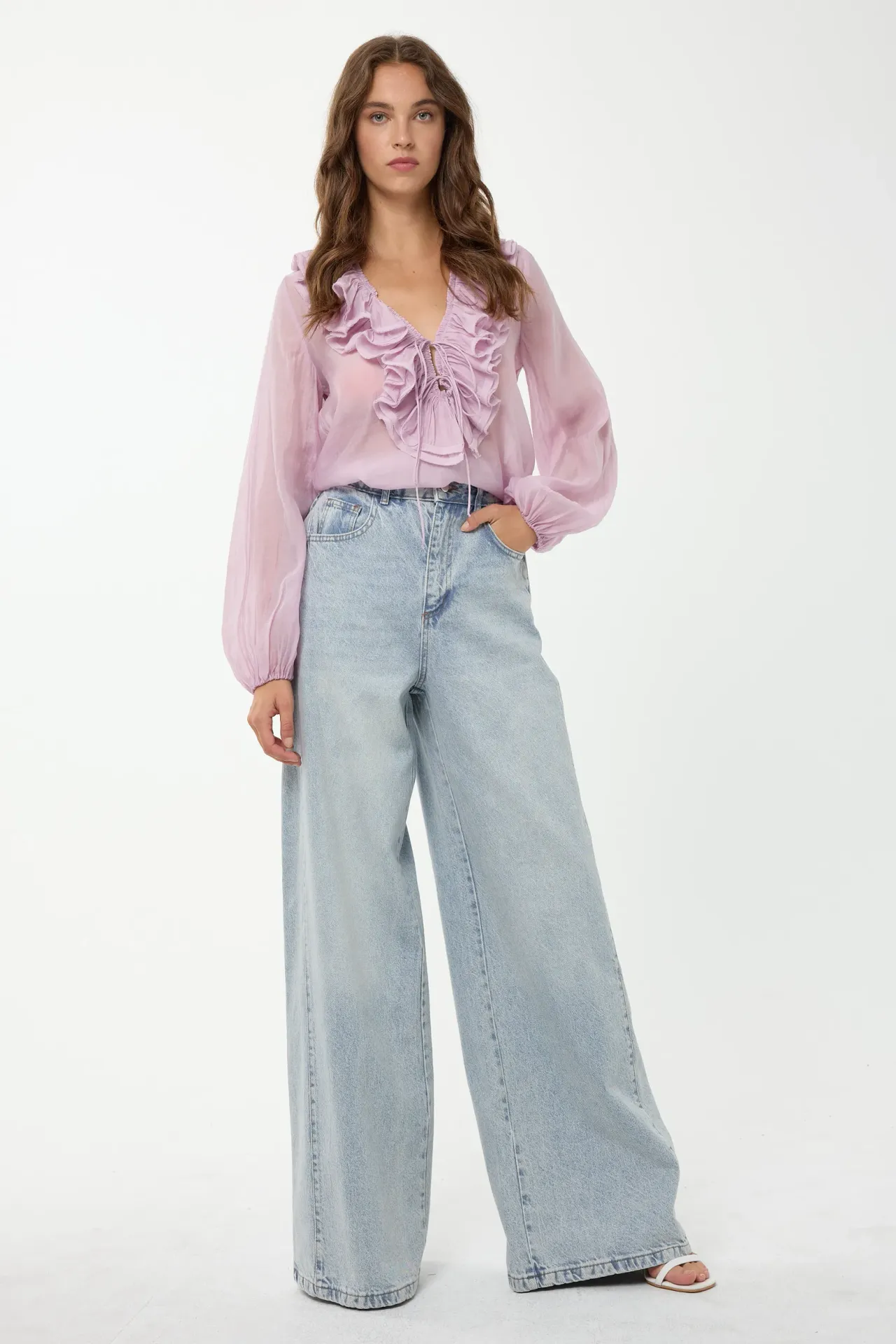 Super High Waist Wide Leg Jeans