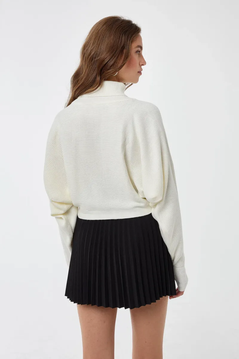 Relaxed Fit Turtleneck Sweater 4