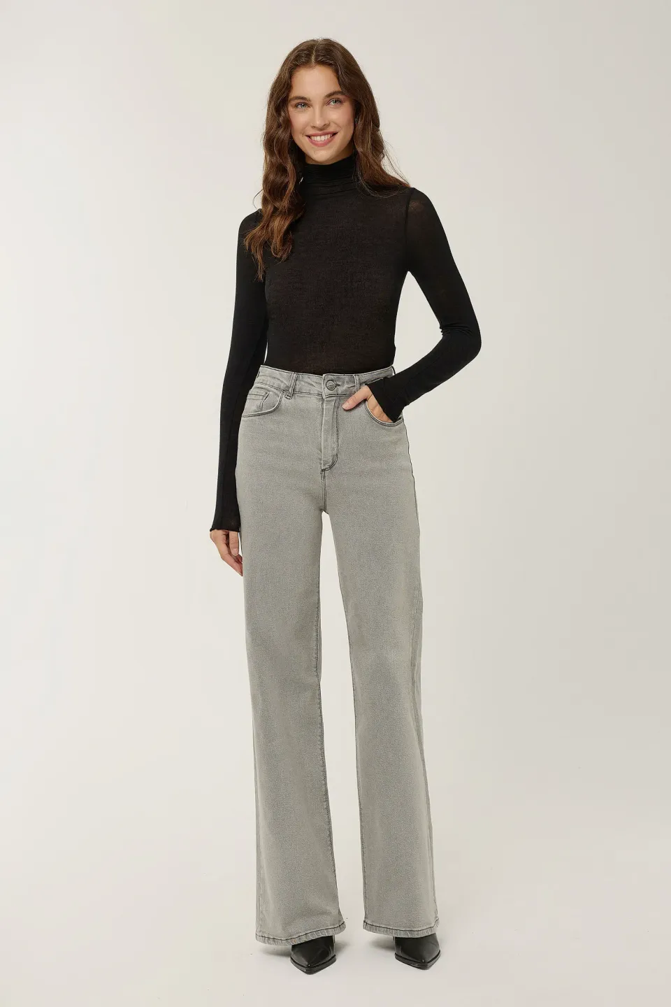 High Waist Wide Leg Jeans
