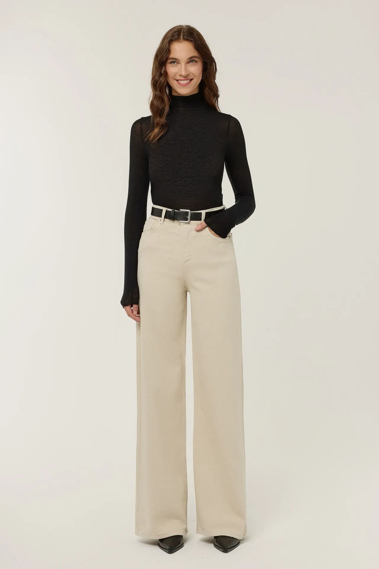 High Waist Wide Leg Jeans