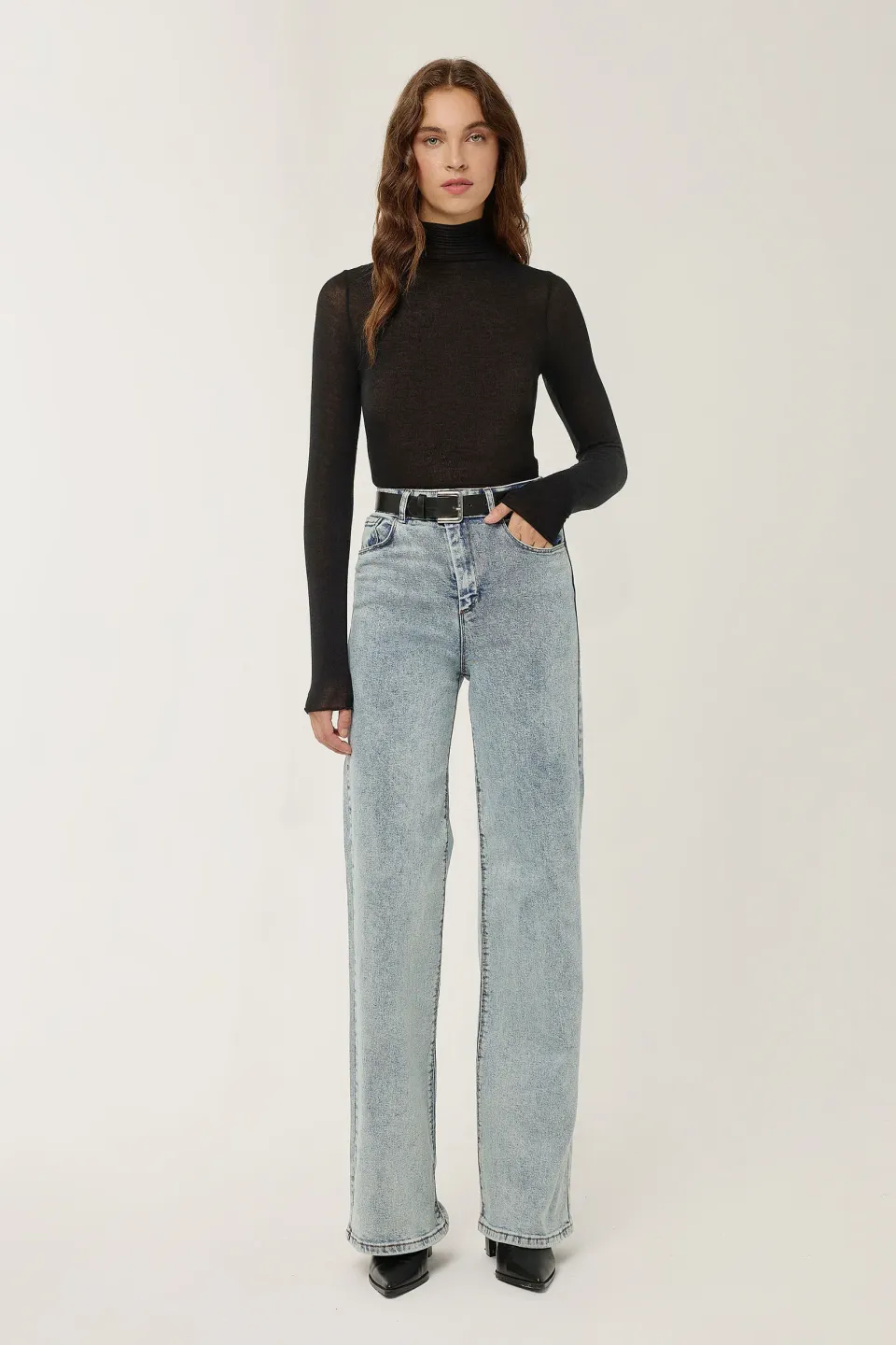 High Waist Wide Leg Jeans