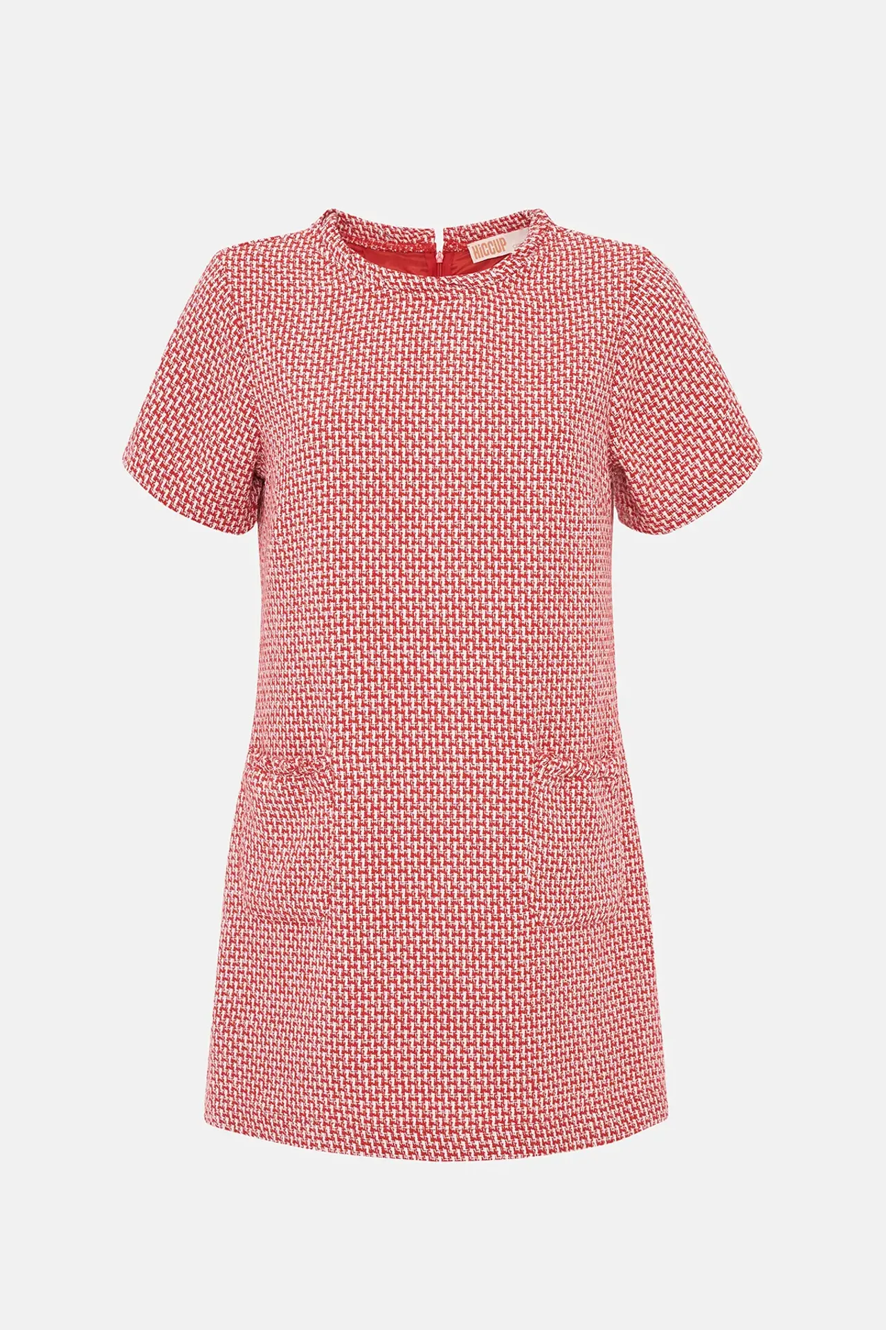 Tweed Short Sleeve Mini Dress