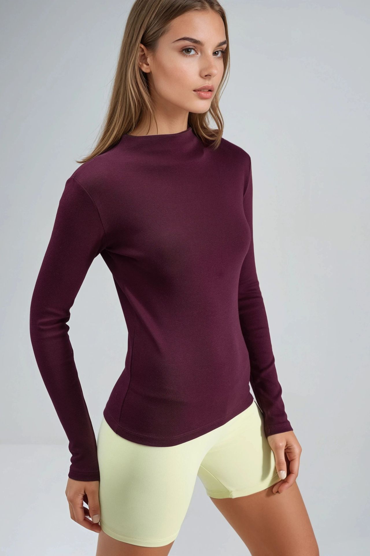 BUSEM Slim Fit Half Turtleneck Blouse 3