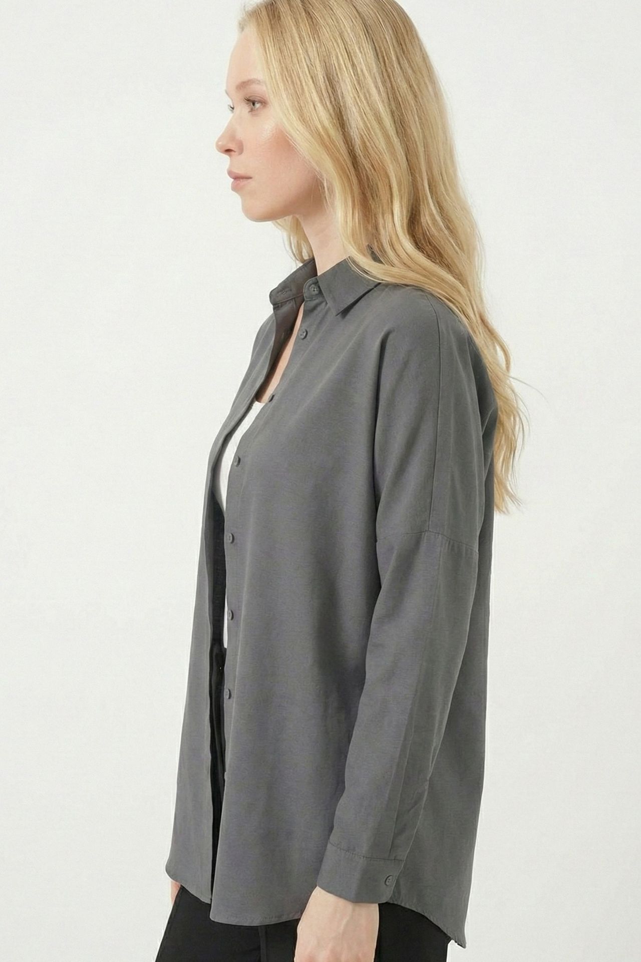 BDART Relaxed Fit Poplin Shirt with Button Closure 6