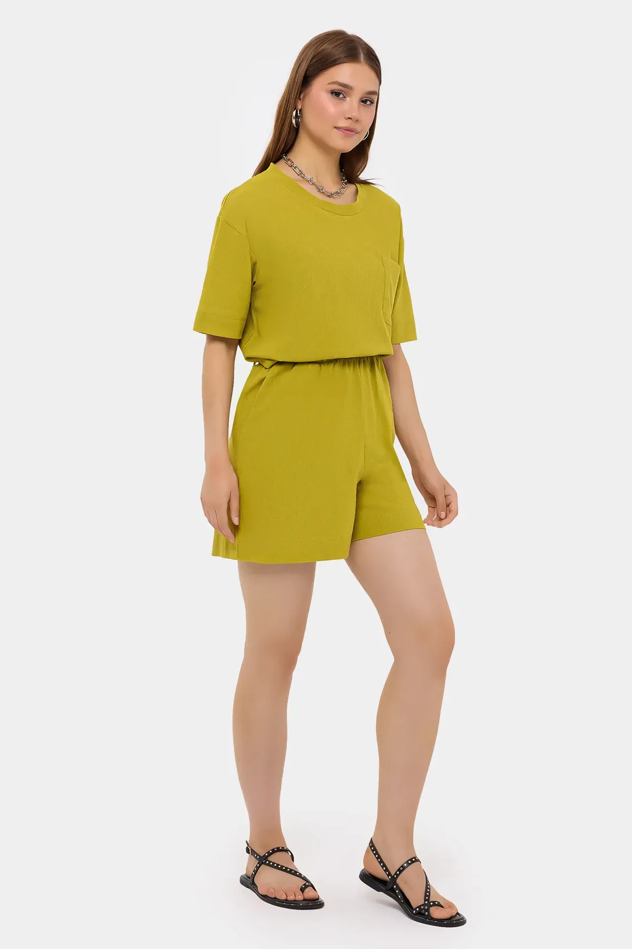 High-Waist Baggy Coords Set