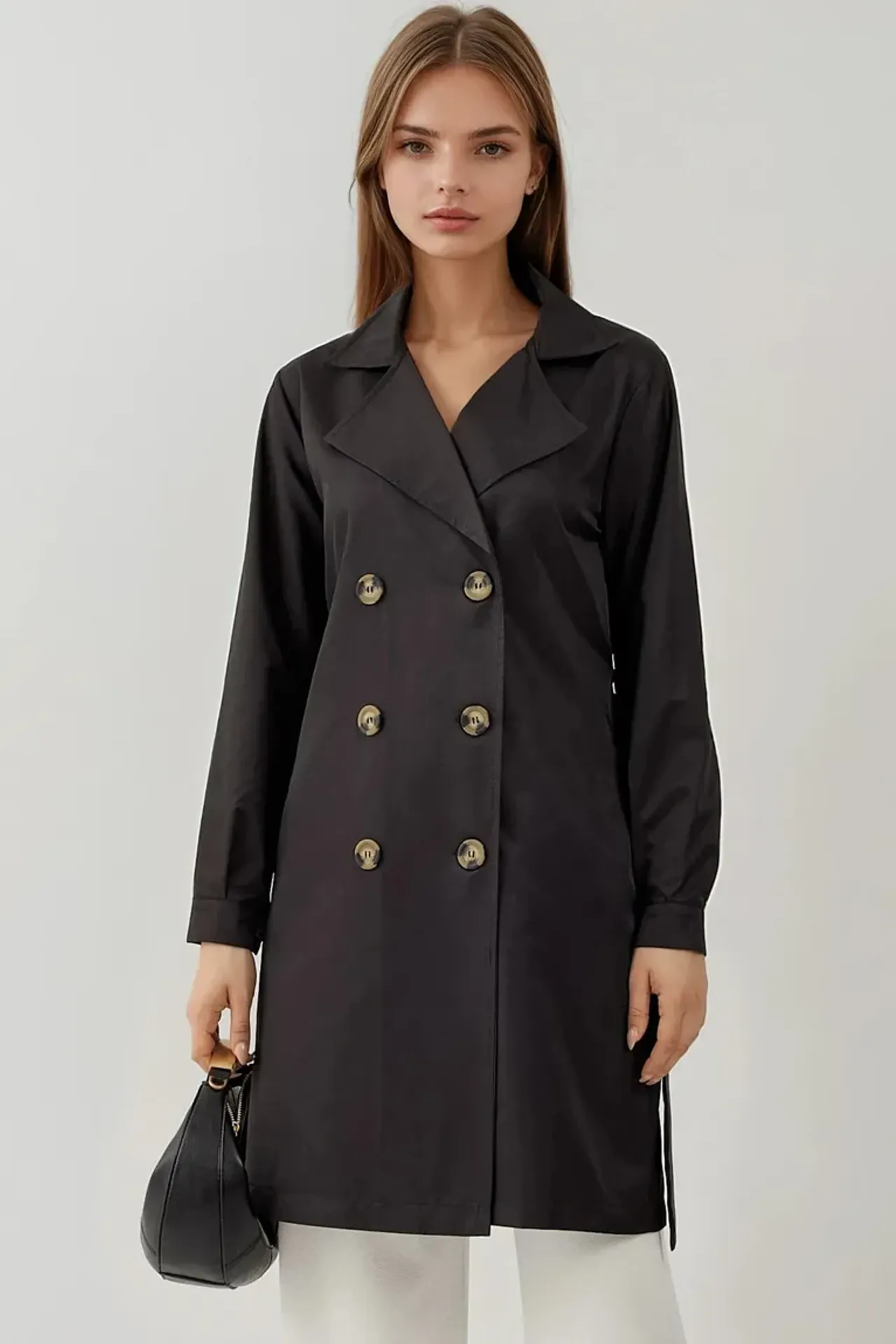 BDART Double Breasted Elastic Trench Coat 1