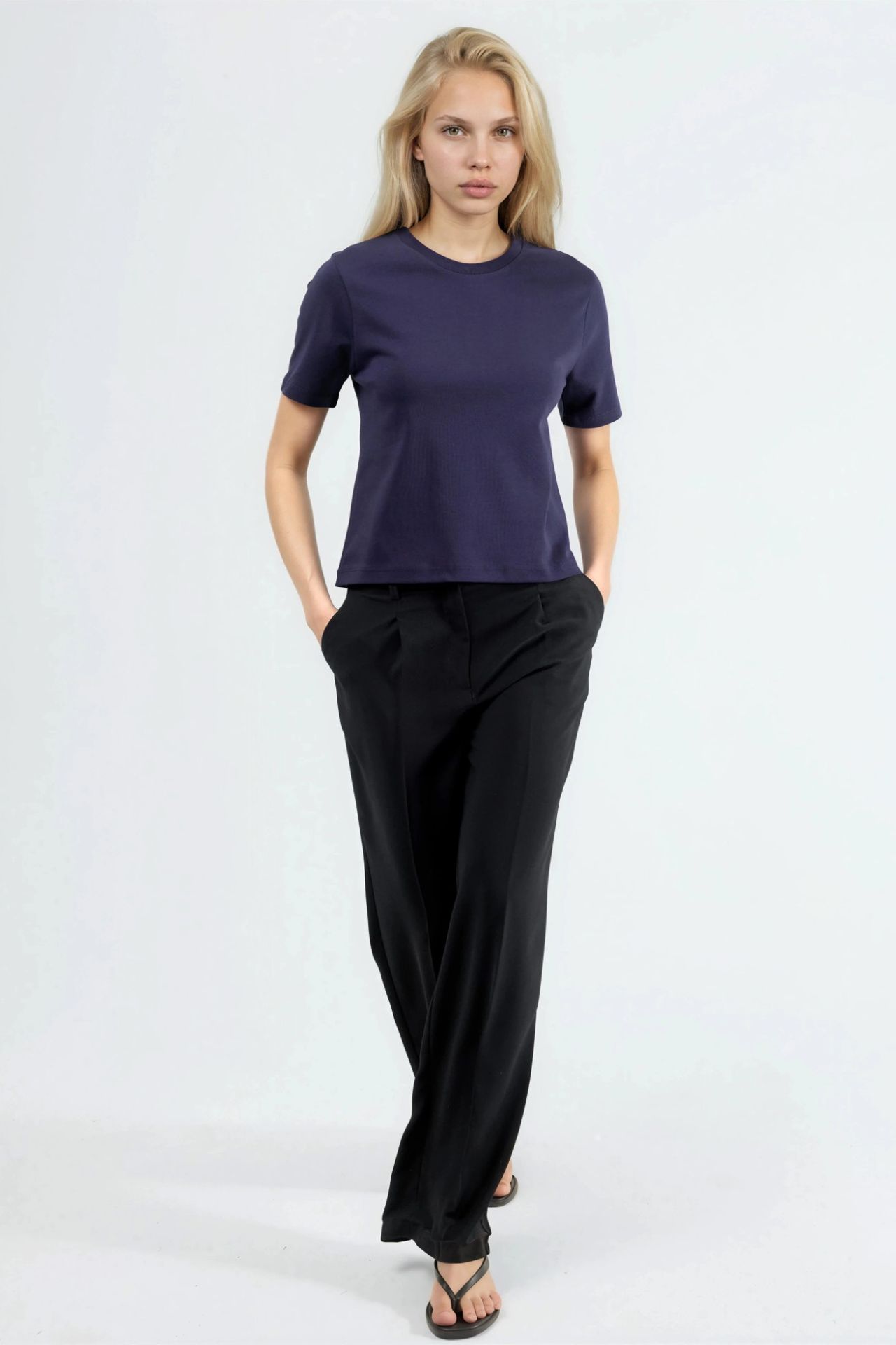 BUSEM Crew Neck Cotton T-Shirt 4