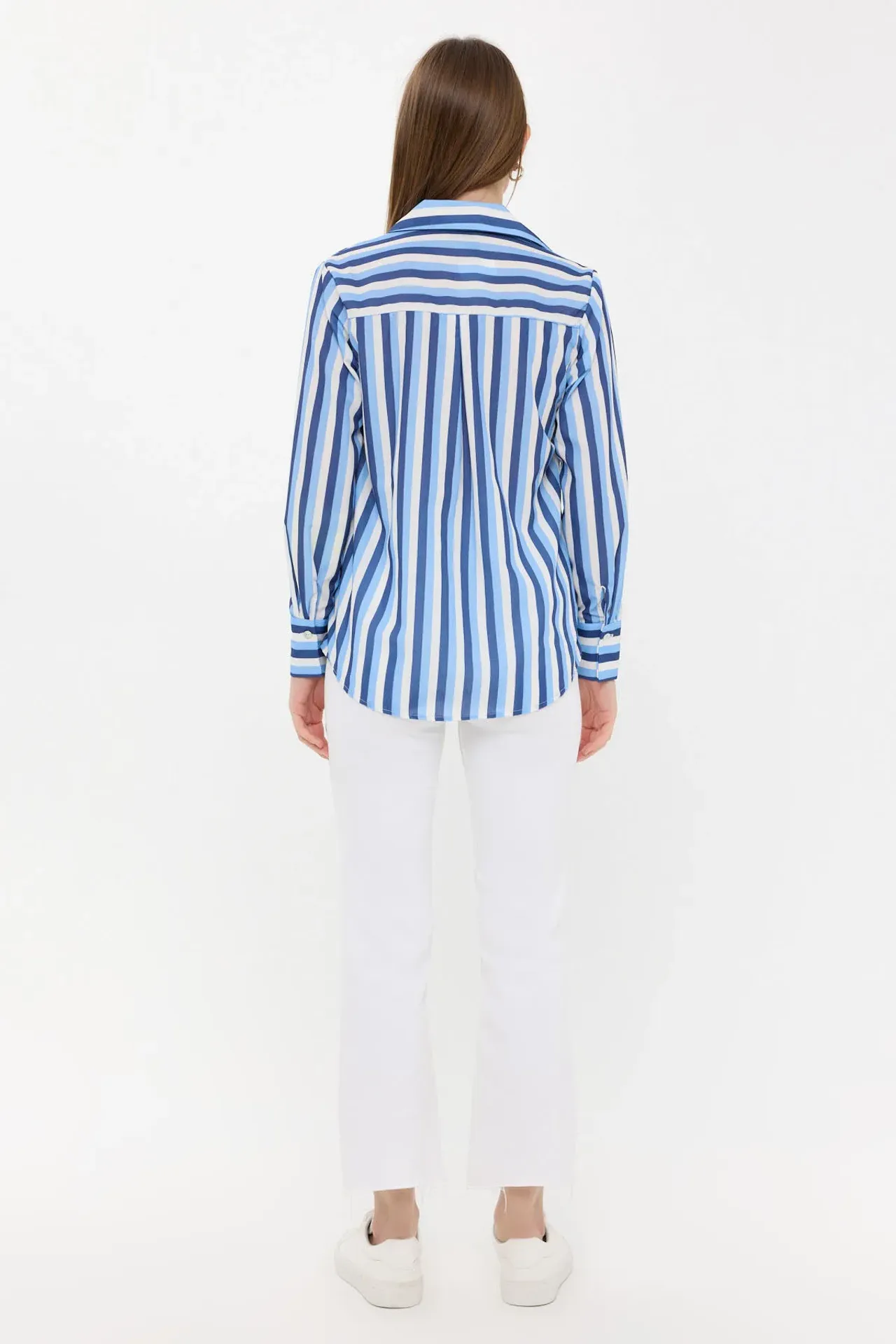 Striped Long Sleeve Woven Shirt