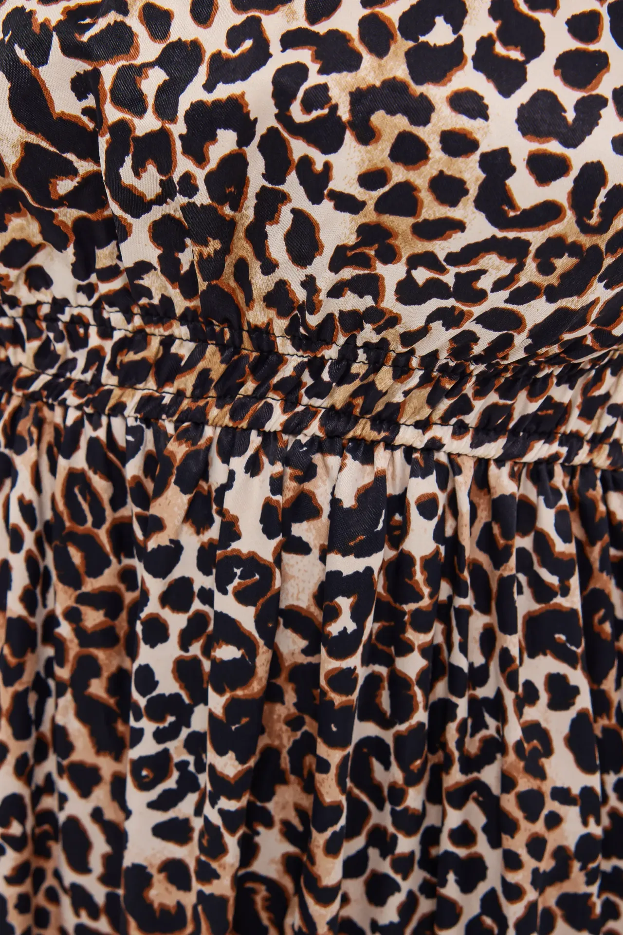 Animal Print Spaghetti Strap Midi Dress