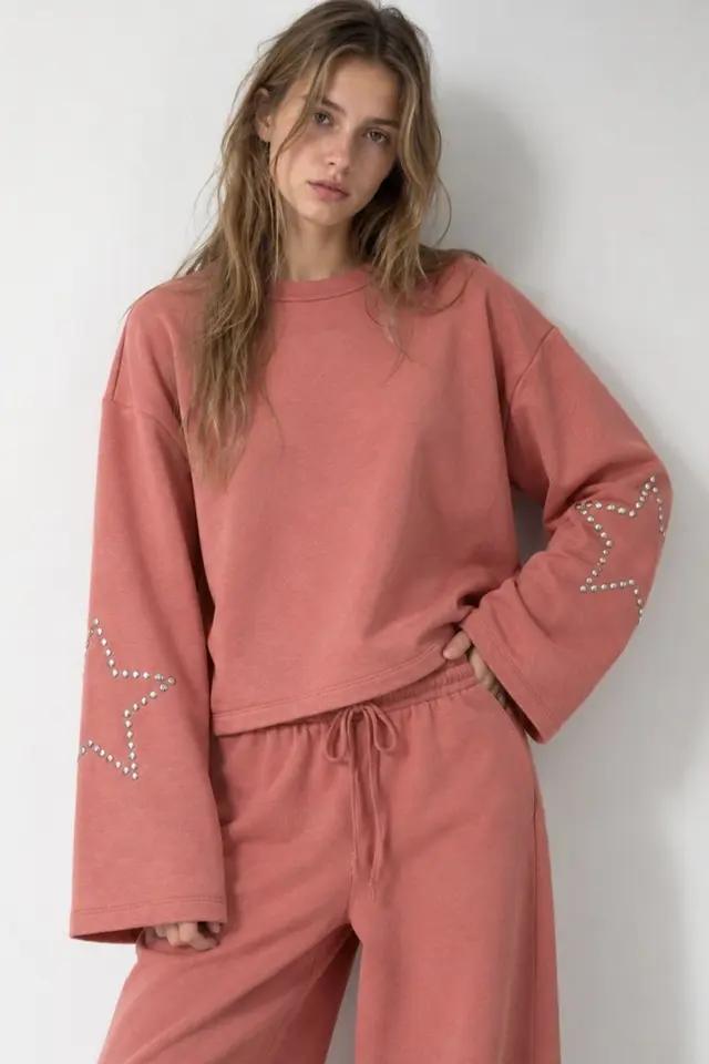 Star Print Long Sleeve T-Shirt