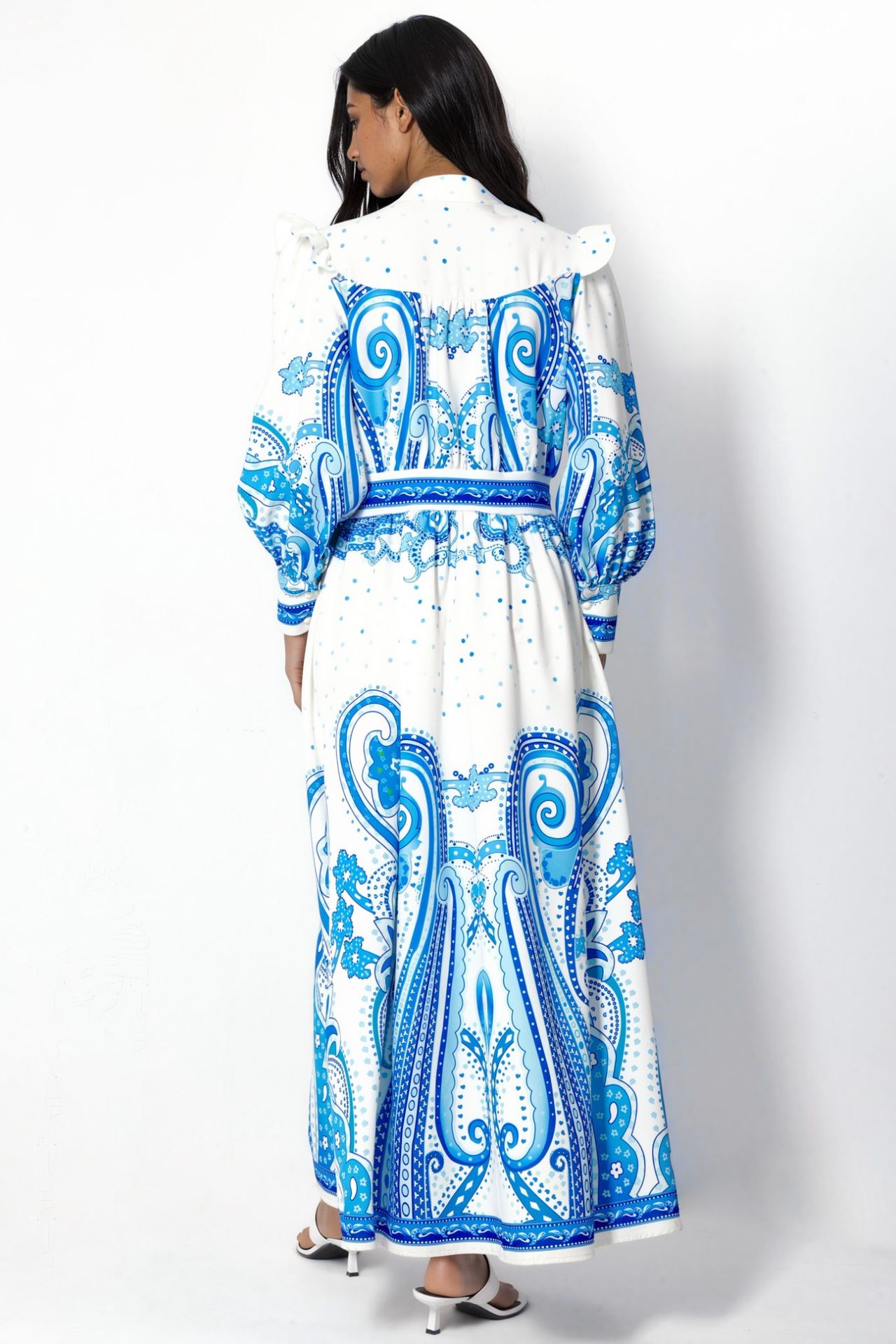 MSN V-Neck Paisley Maxi Dress with Slit 5