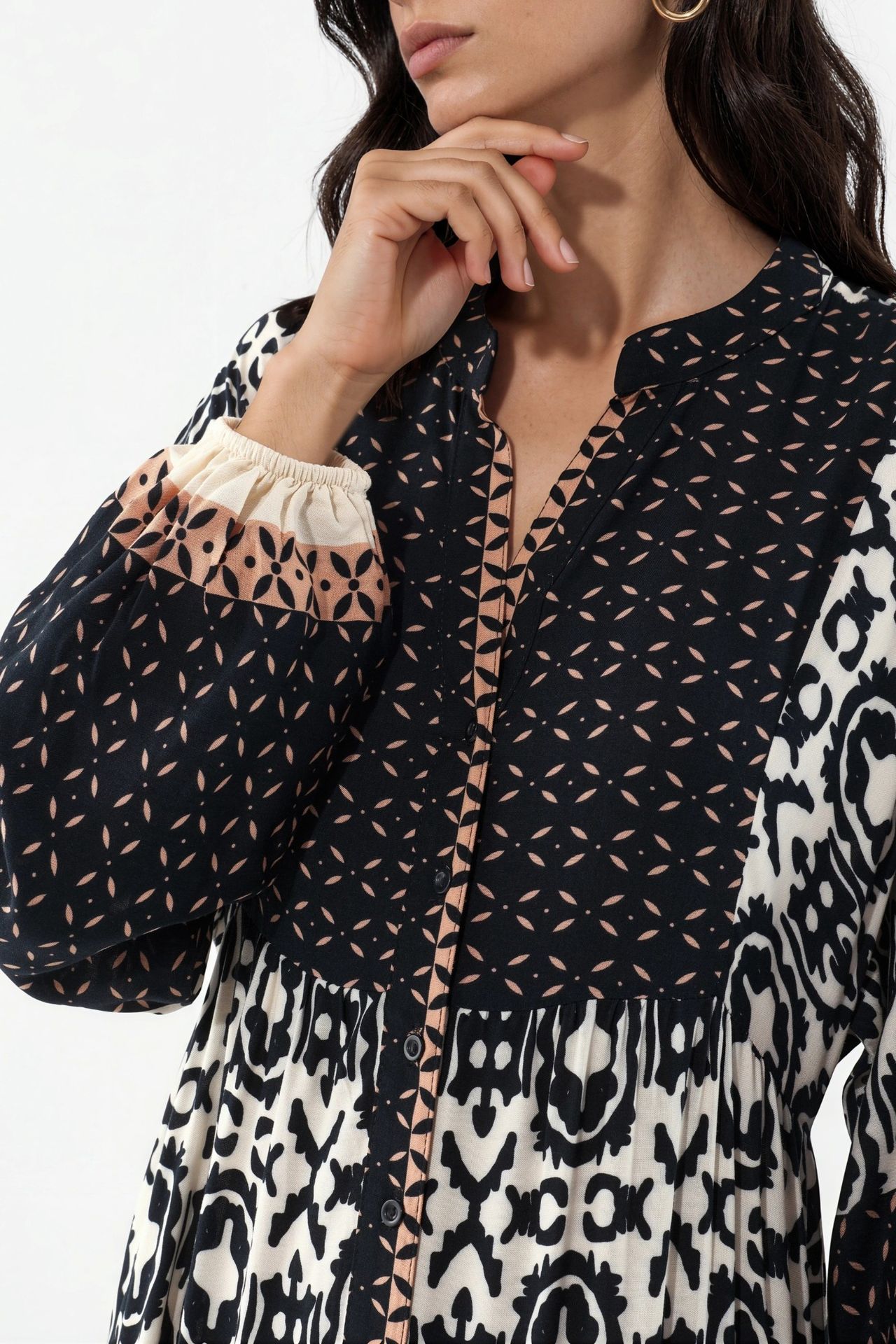 BDART Printed V-Neck Maxi Dress 4