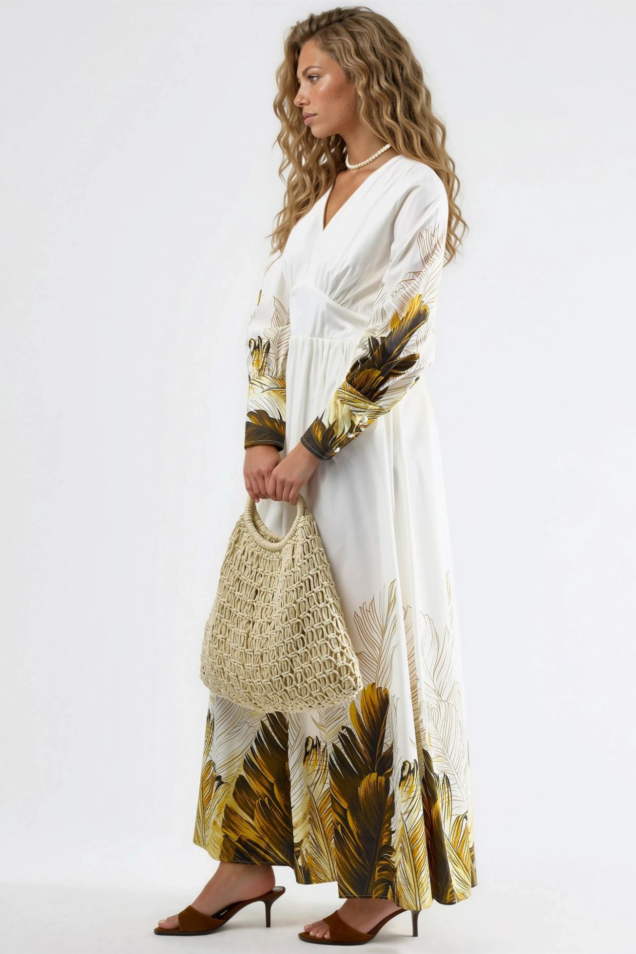 MSN Tropical Floral Print Maxi Dress 2