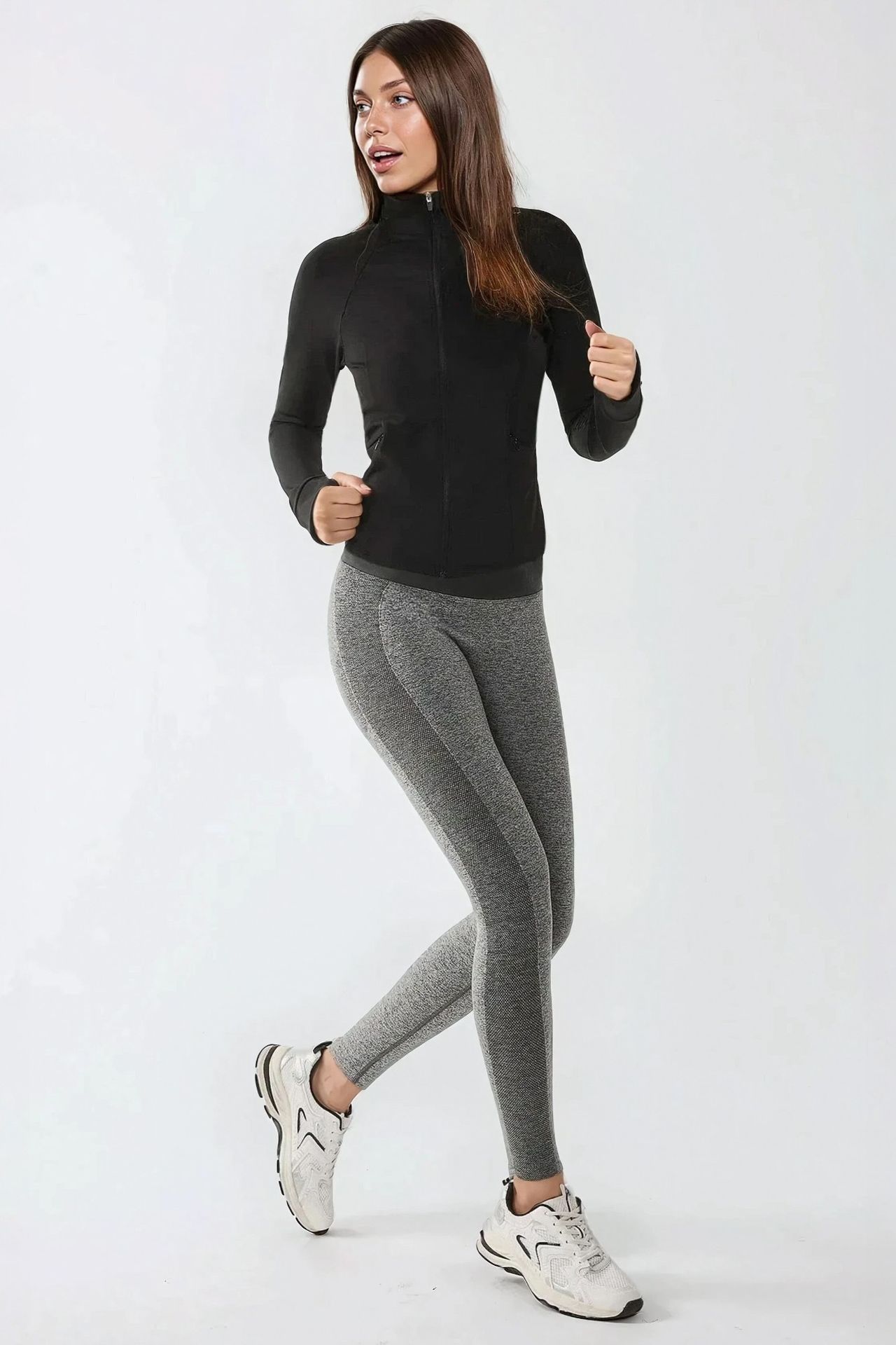Fitted Knitted Turtleneck Active Top 2