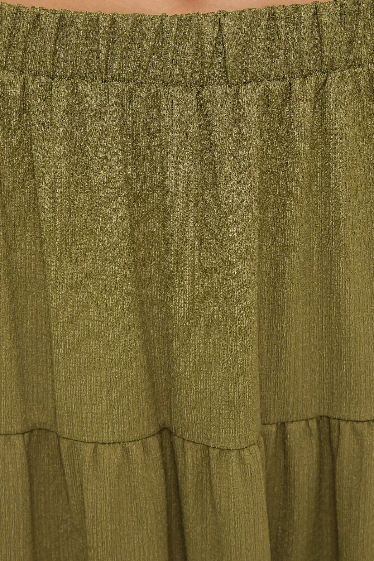 Tiered Maxi Skirt with Elastic Waist 5