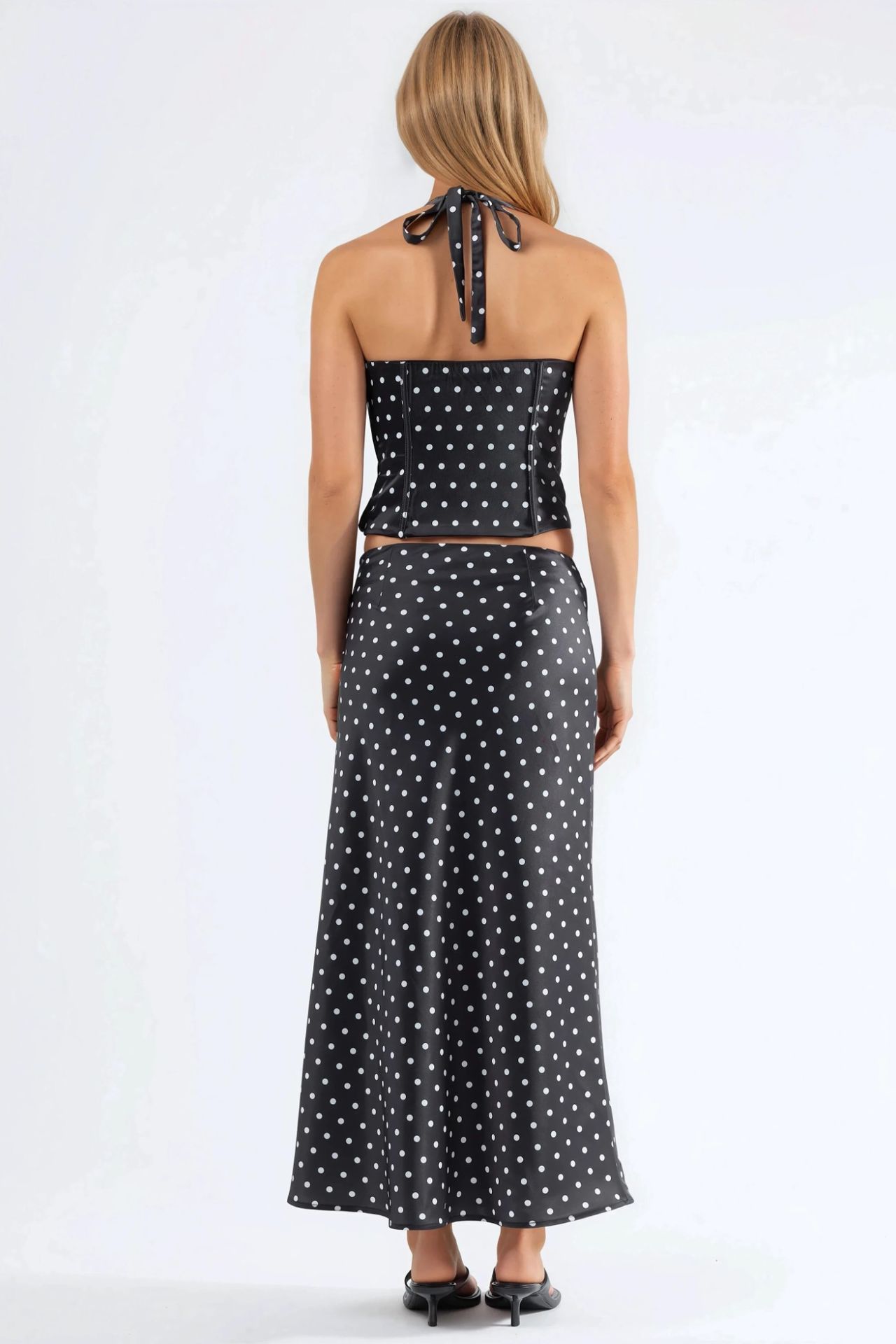Polka Dot Maxi Skirt 4