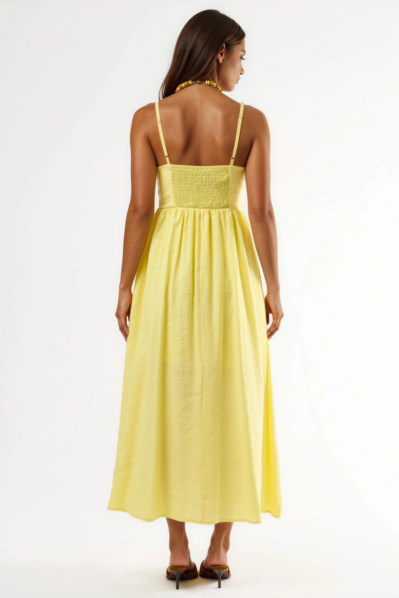 BUSEM A-Line Midi Dress with Accessory Detail 3