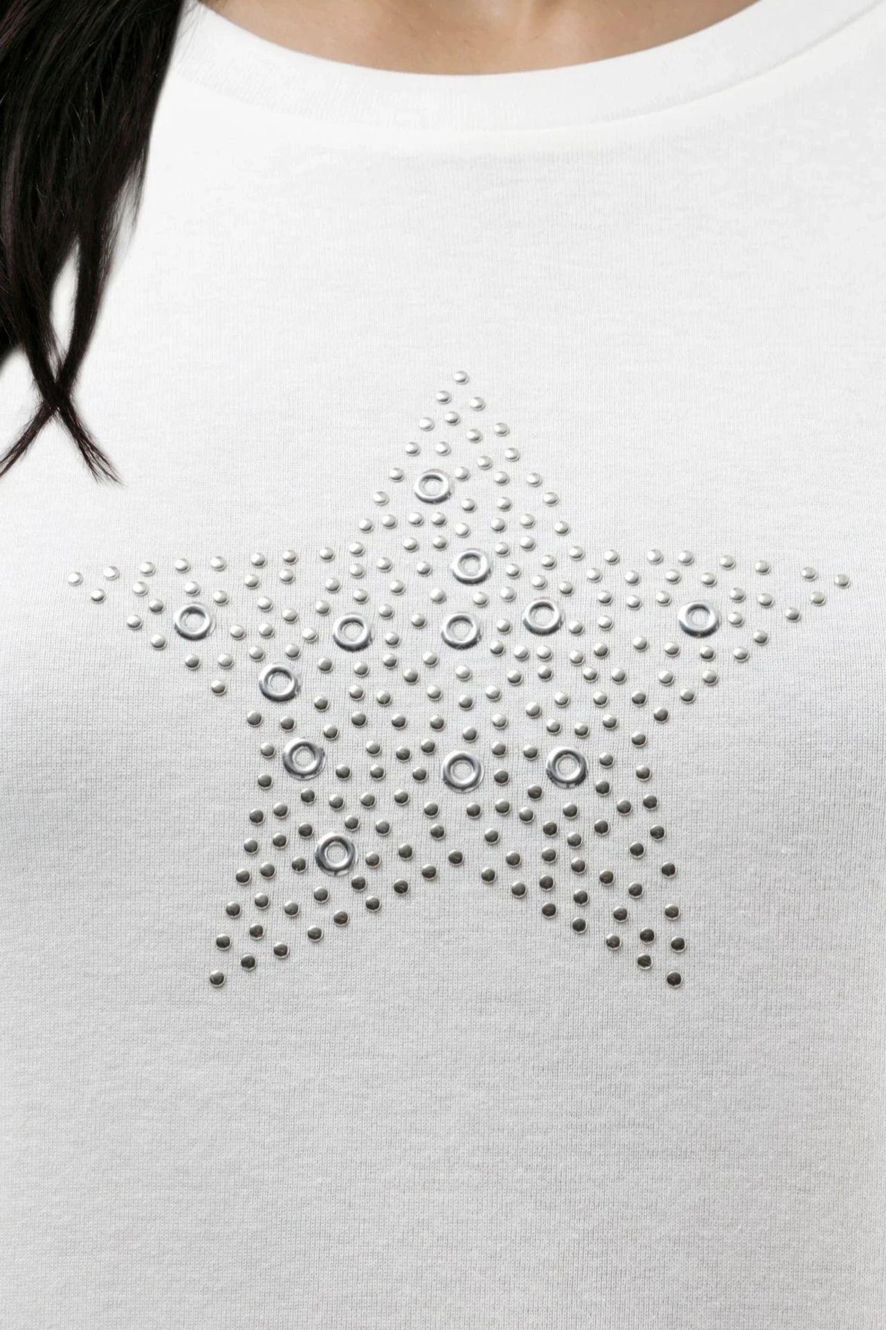 BUSEM Stone Detailed Crew Neck T-Shirt 6