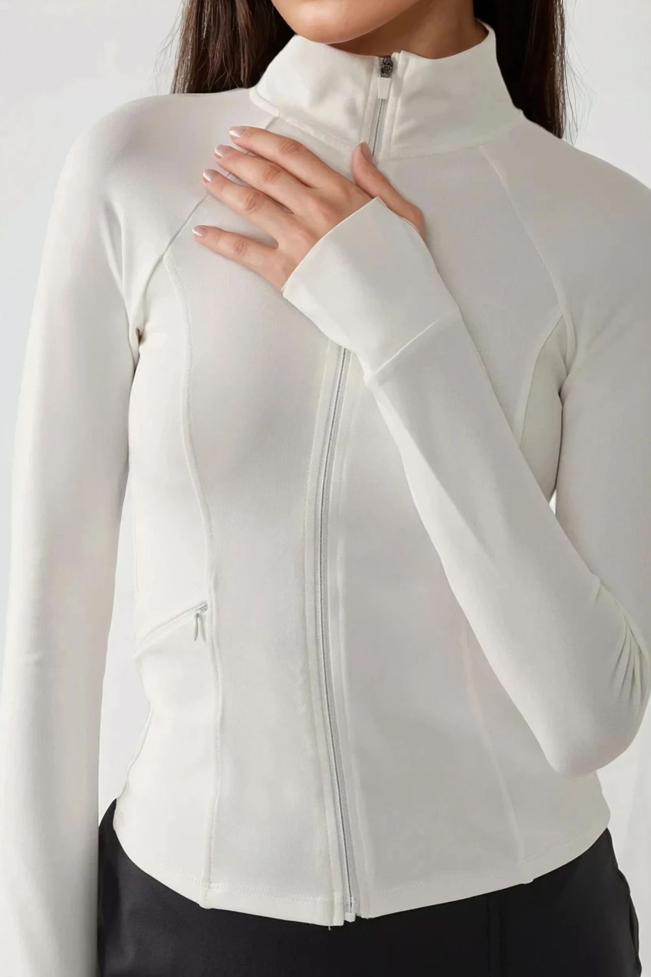 Fitted Knitted Turtleneck Active Top 4