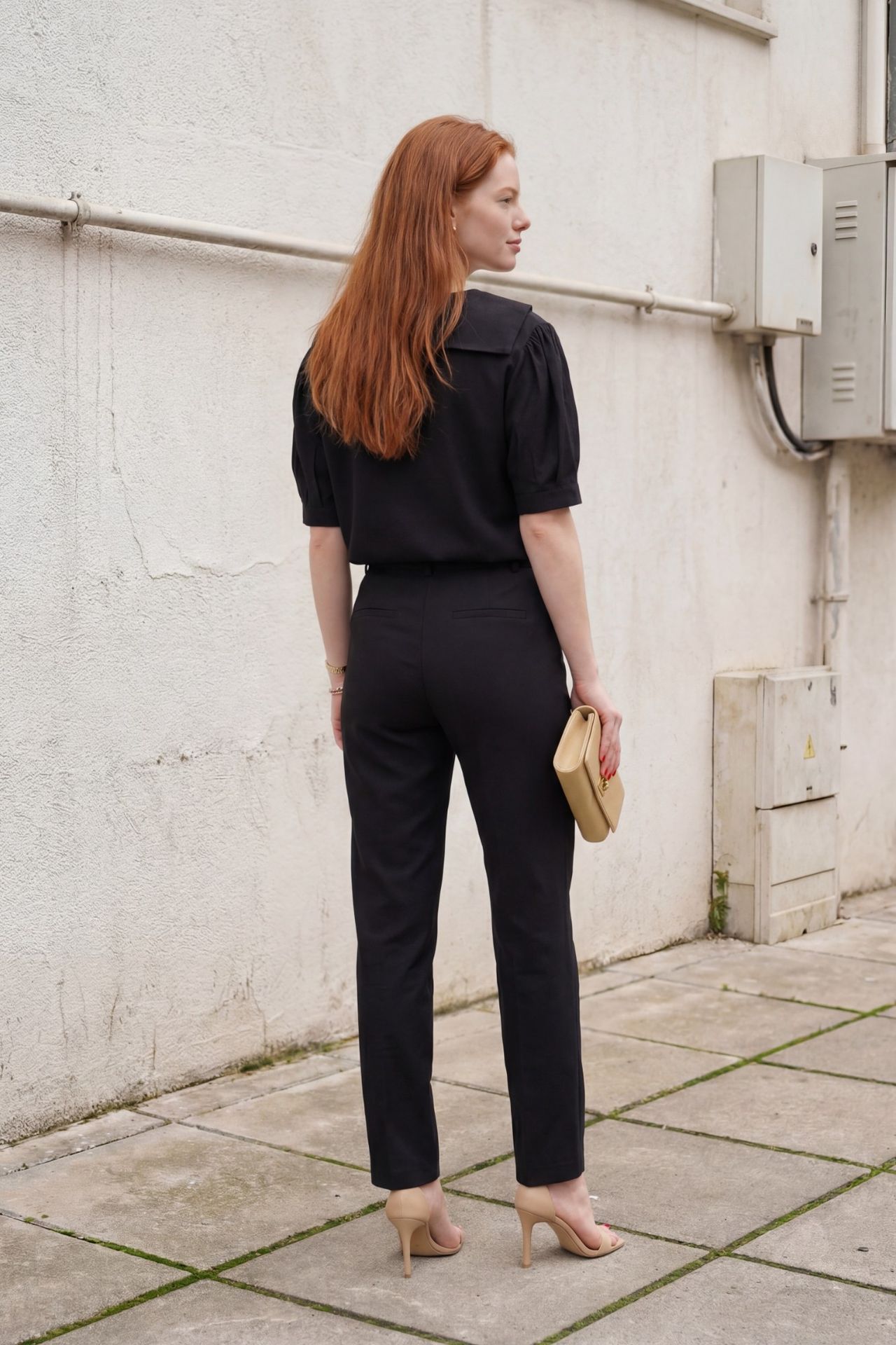 MY FASHION Shawl Collar Buttoned Two-Piece Coord Set 4