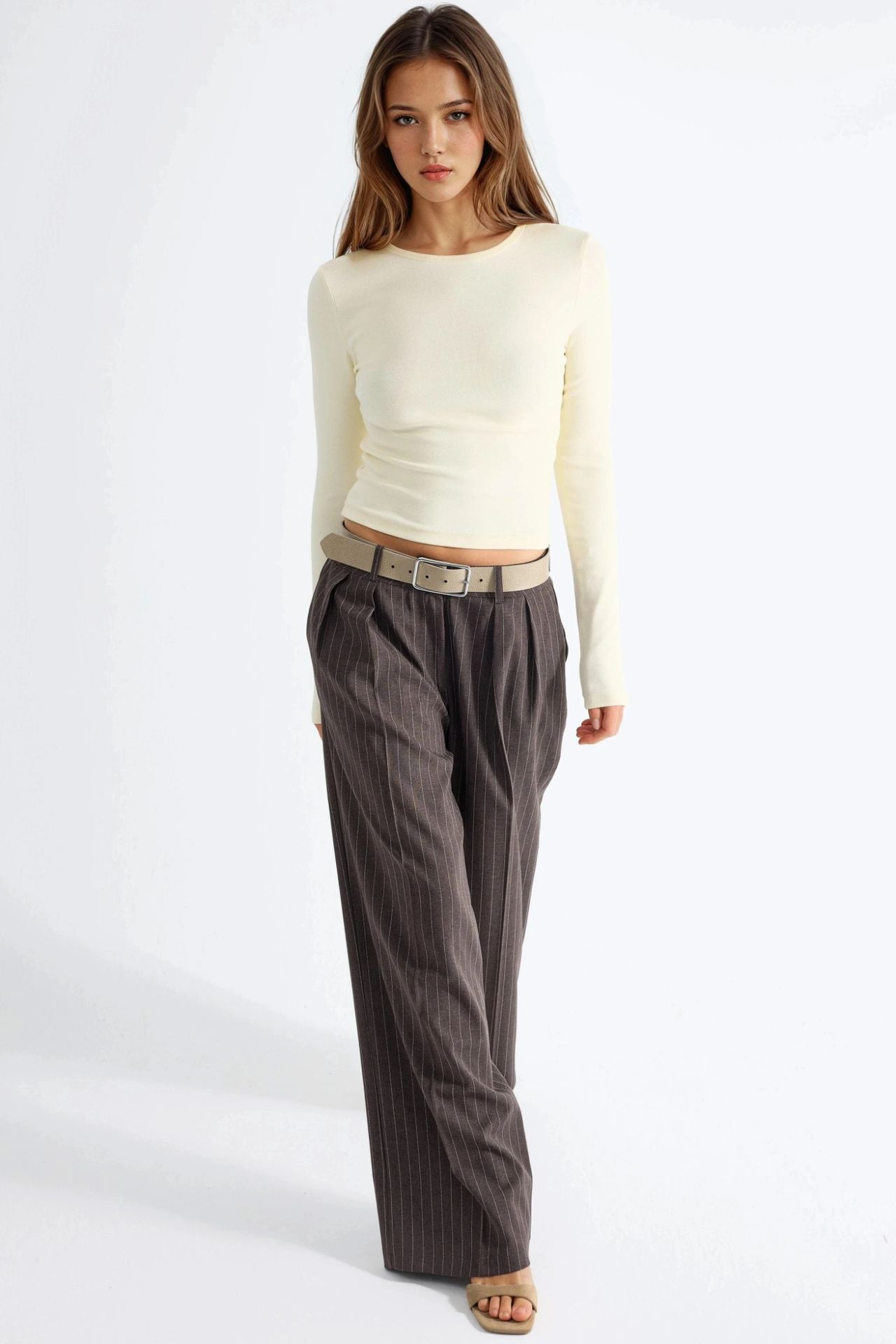 BUSEM Long Sleeve Crew Neck Blouse 4