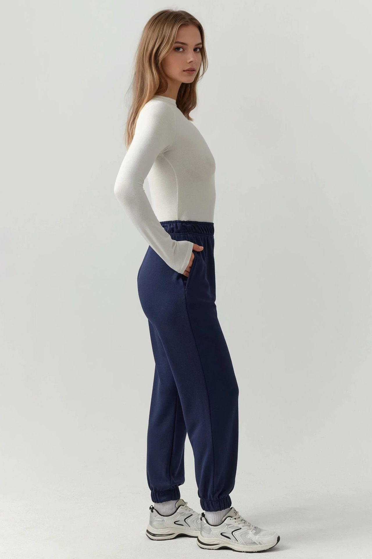 Elastic Waist Modal Touch Jogger Pants 2
