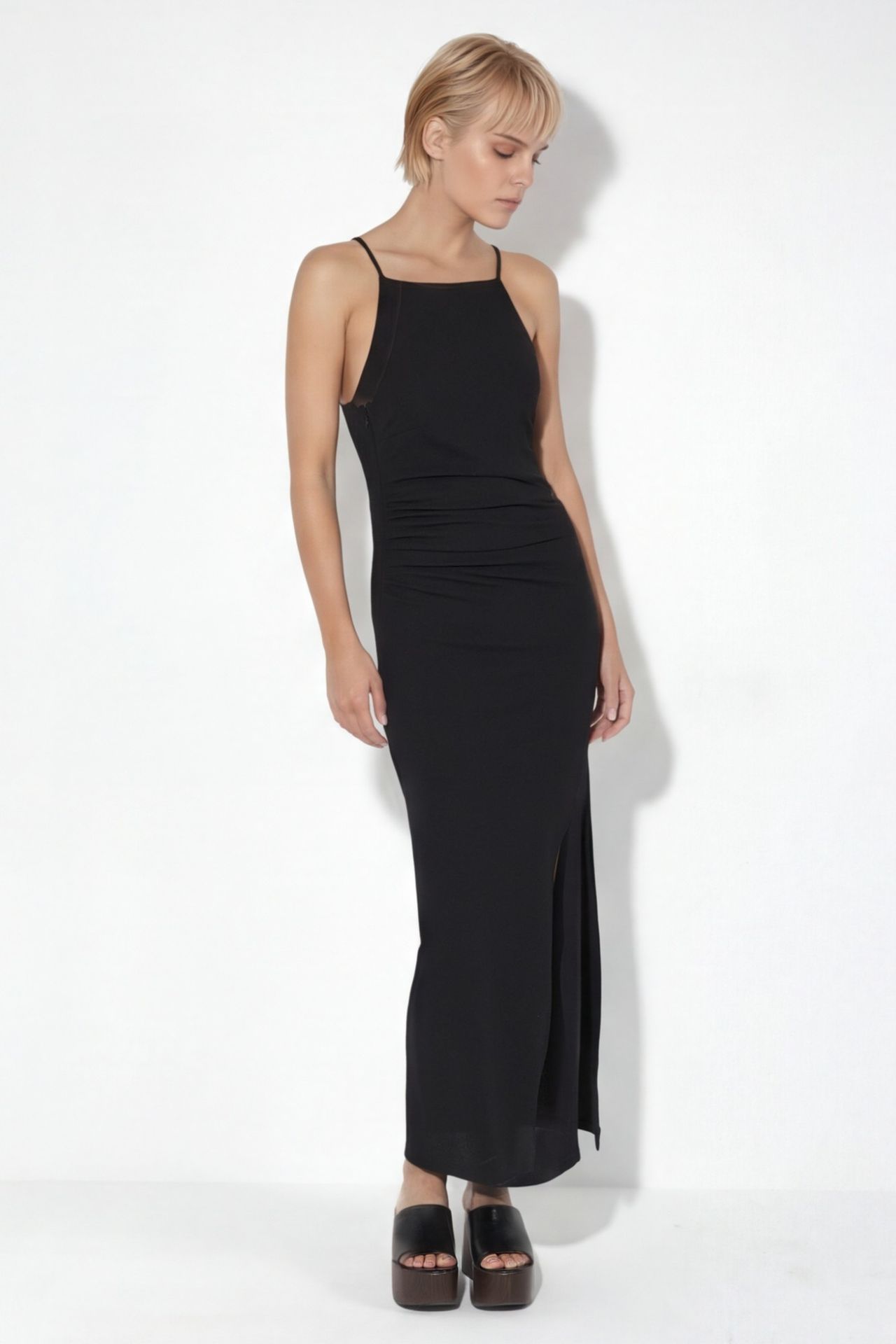 BUSEM Maxi Dress with Drape Detail 5