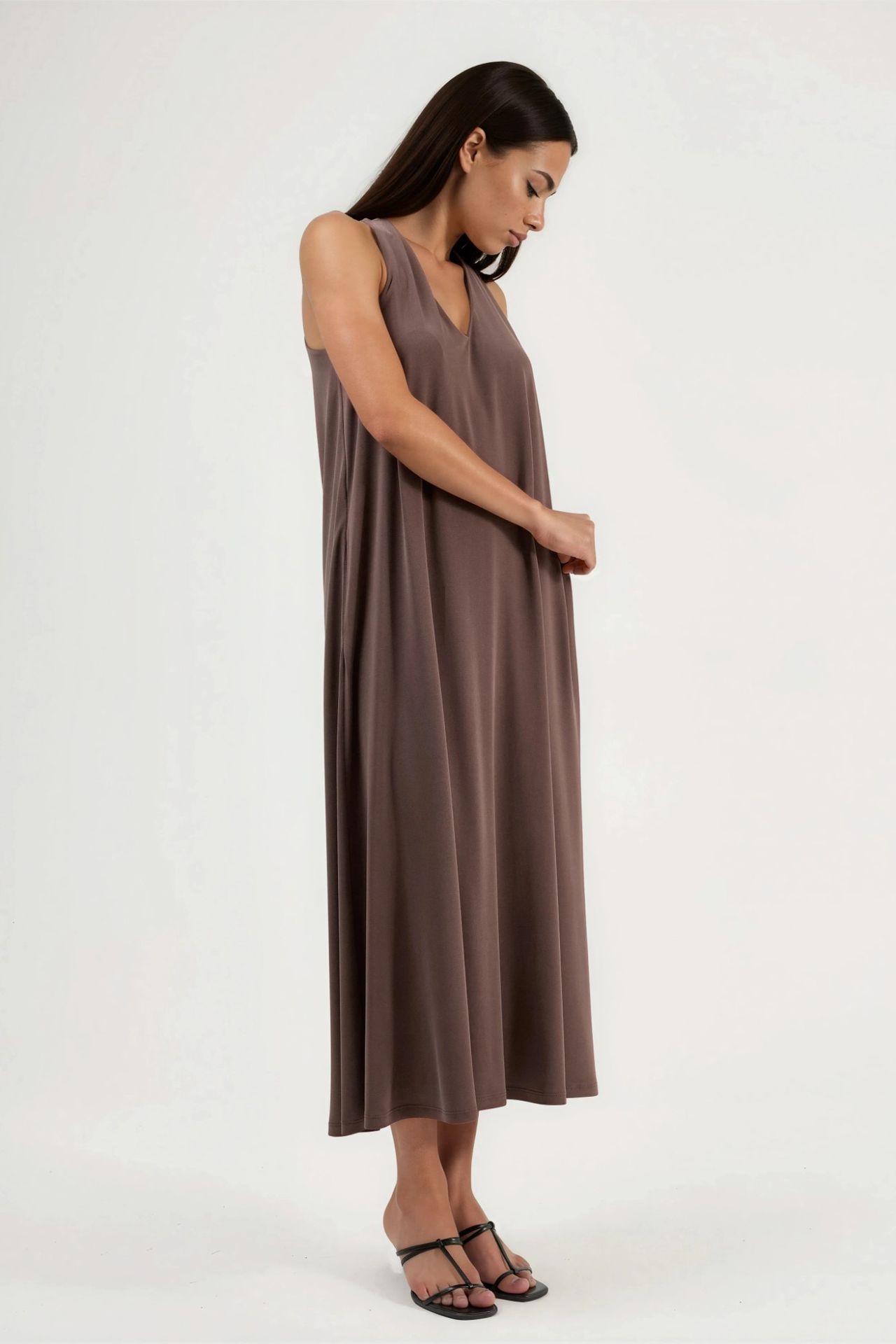 BUSEM Halter Neck Modal Dress 4