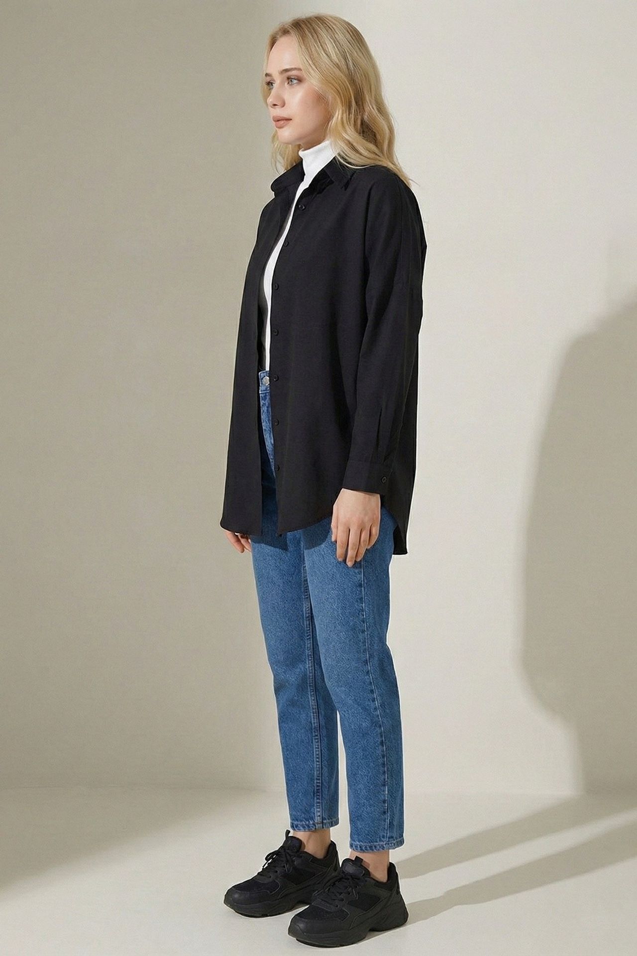 BDART Relaxed Fit Poplin Shirt with Button Closure 2