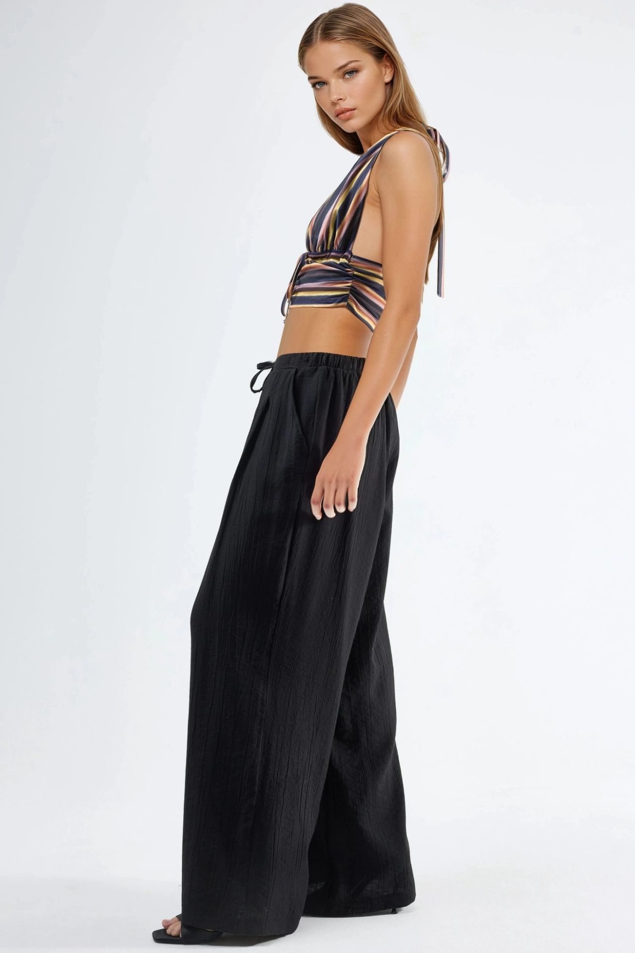 BUSEM Wide Leg Drawstring Pants 2