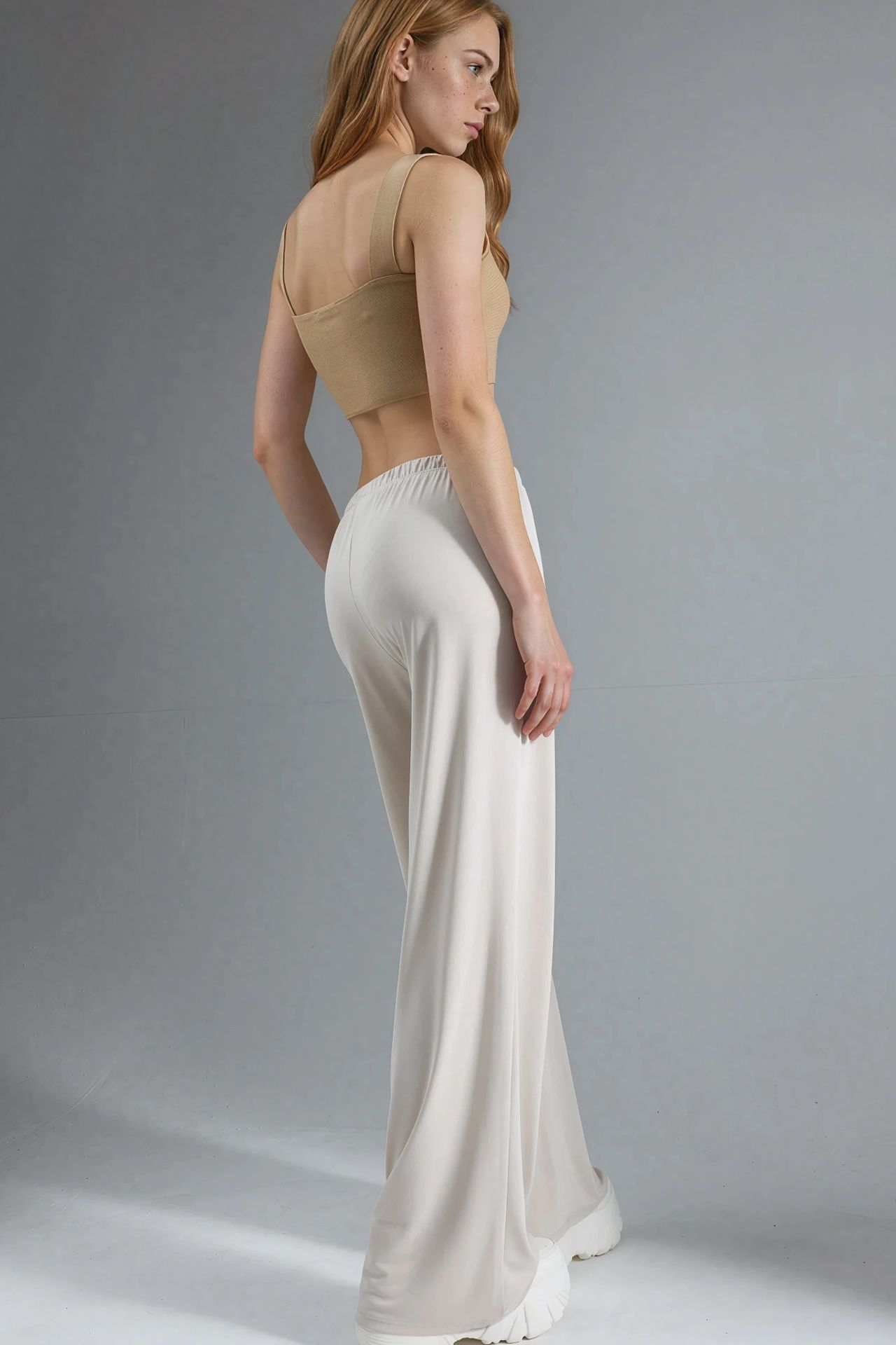 BUSEM Elastic Waist Straight Leg Modal Pants 2
