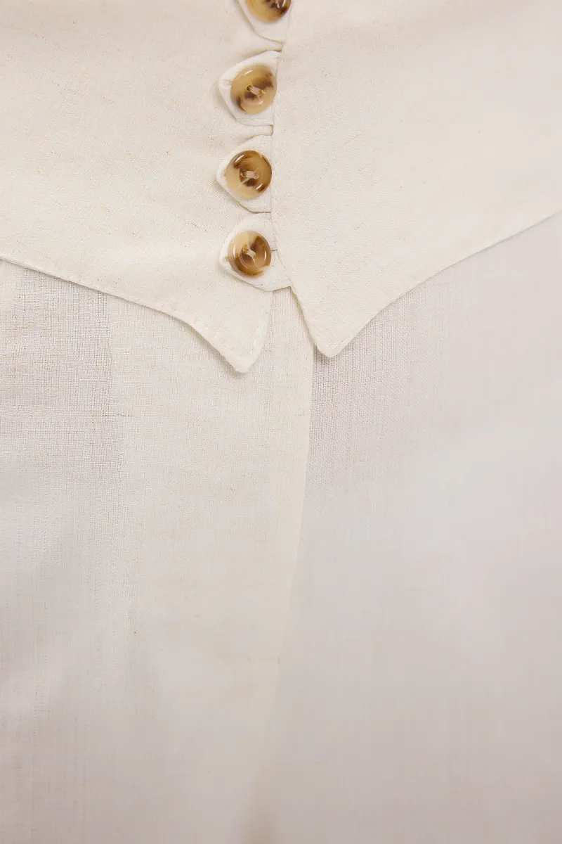 High-Waist Belt-Detailed Woven Shorts 5