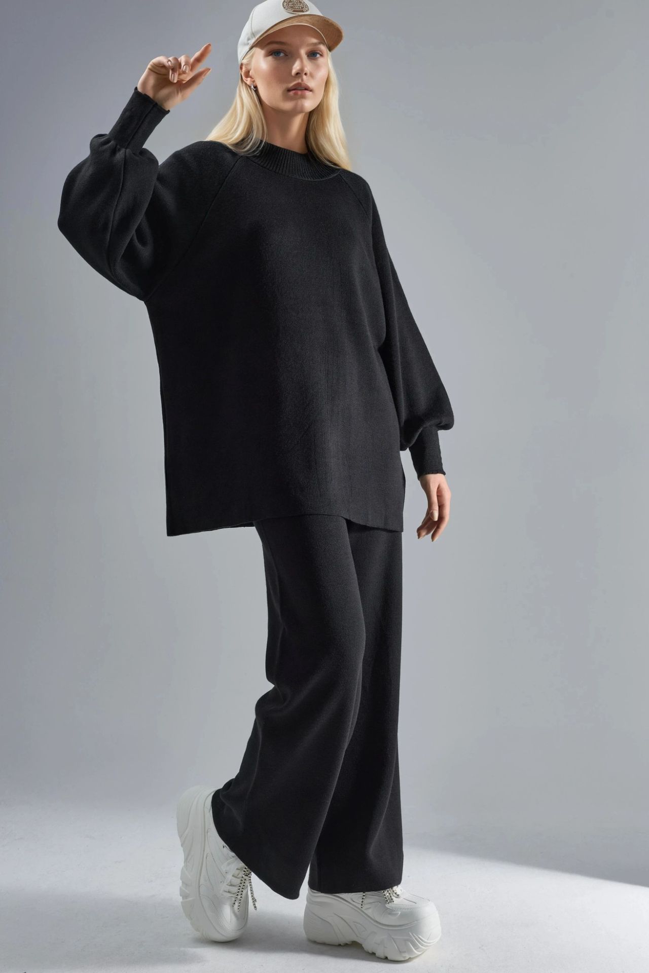 MY FASHION Loose Fit Sweater & Pants Knit Co-ord Set 2
