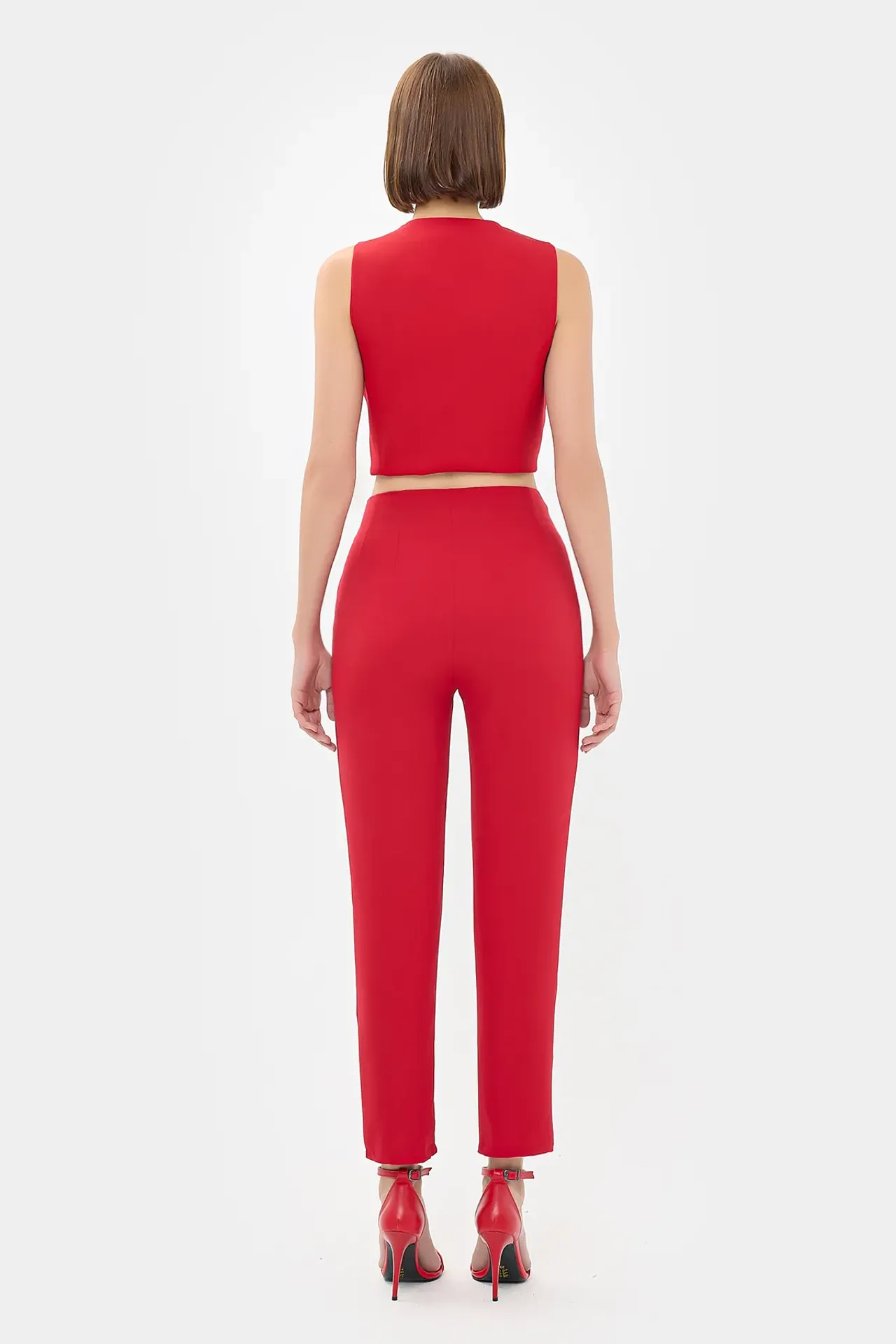 High Waist Carrot fit Trousers
