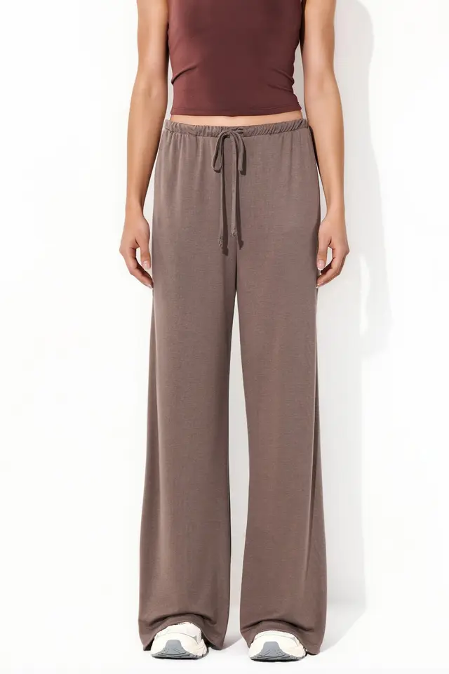 BUSEM Wide Leg Drawstring Trousers