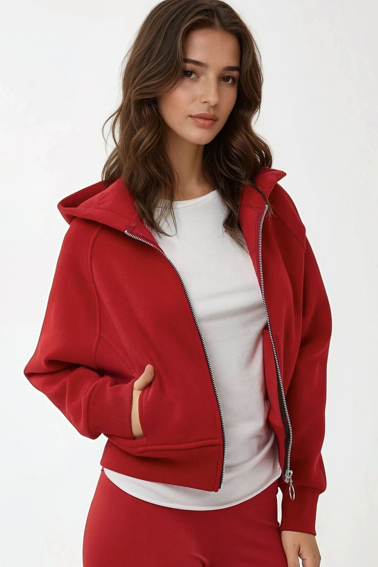 Relaxed Fit Zippered Hoodie 2