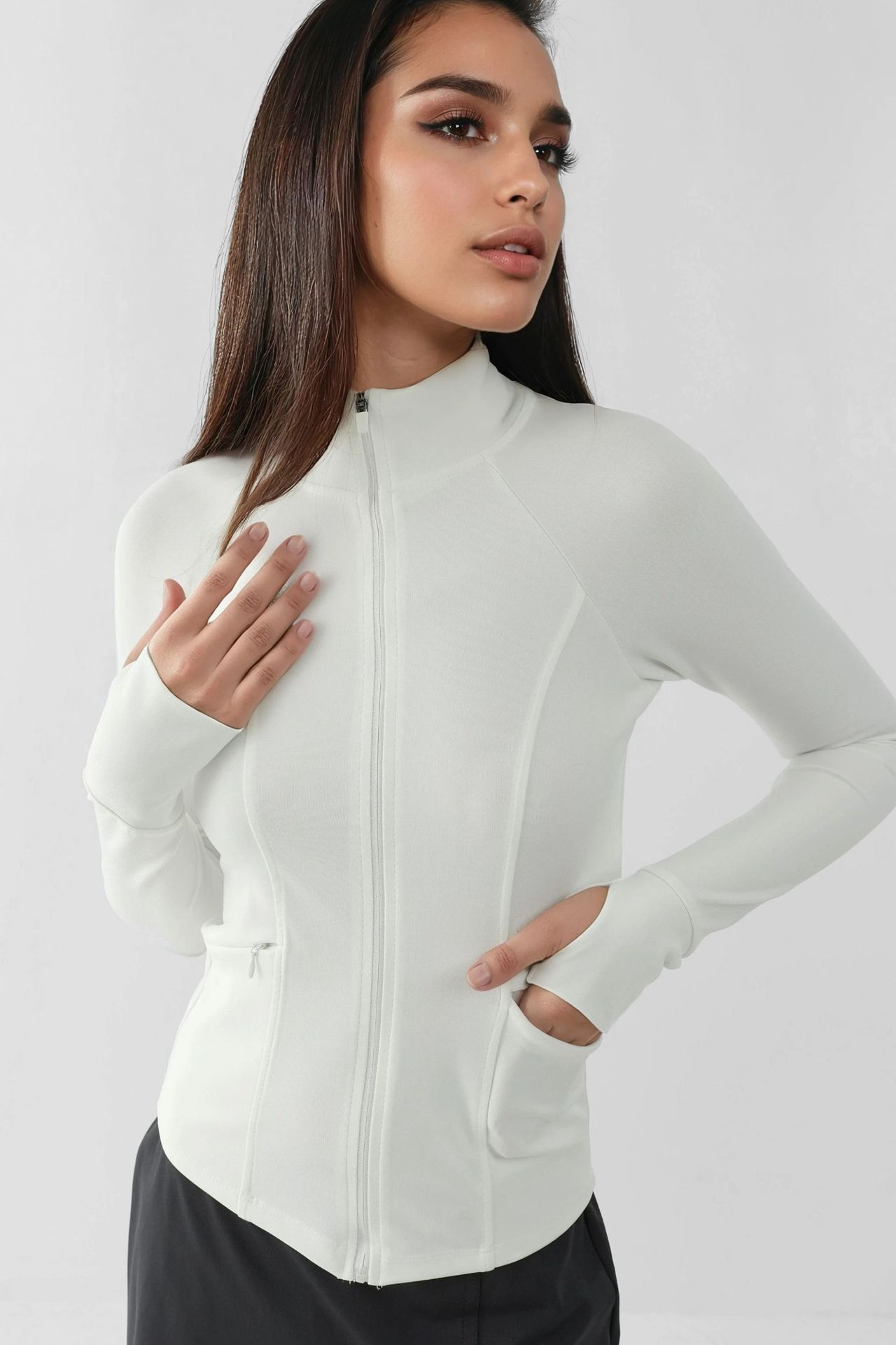 Fitted Knitted Turtleneck Active Top 1
