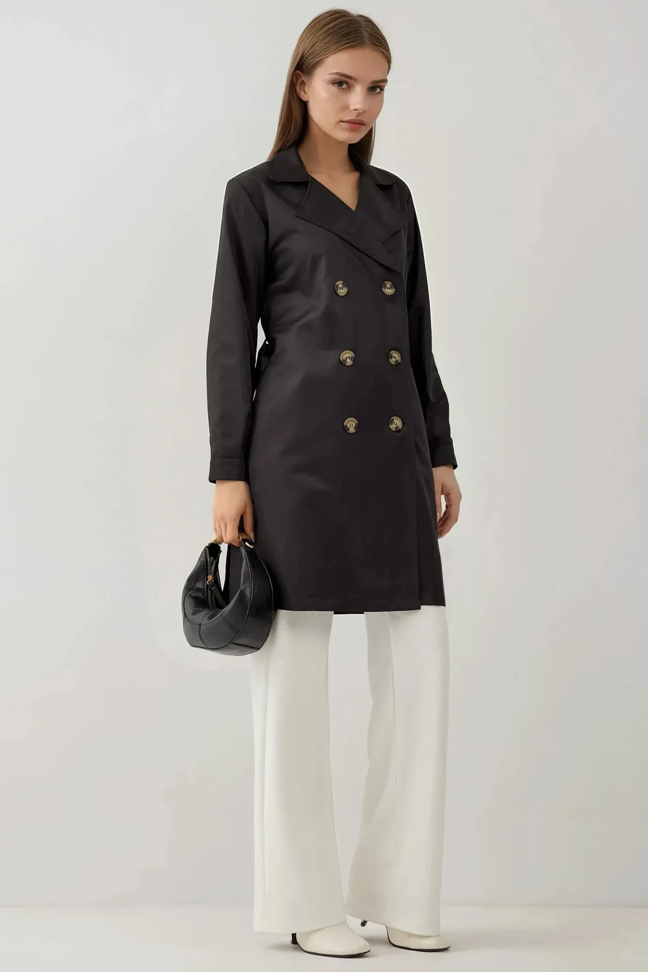 BDART Double Breasted Elastic Trench Coat 2