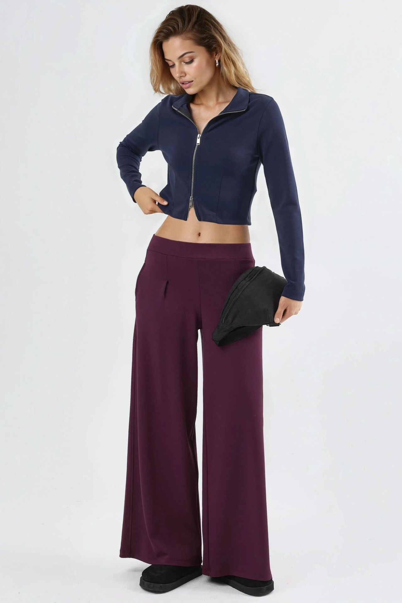 BUSEM Fitted Knitted Jacket with Zipper Closure 5