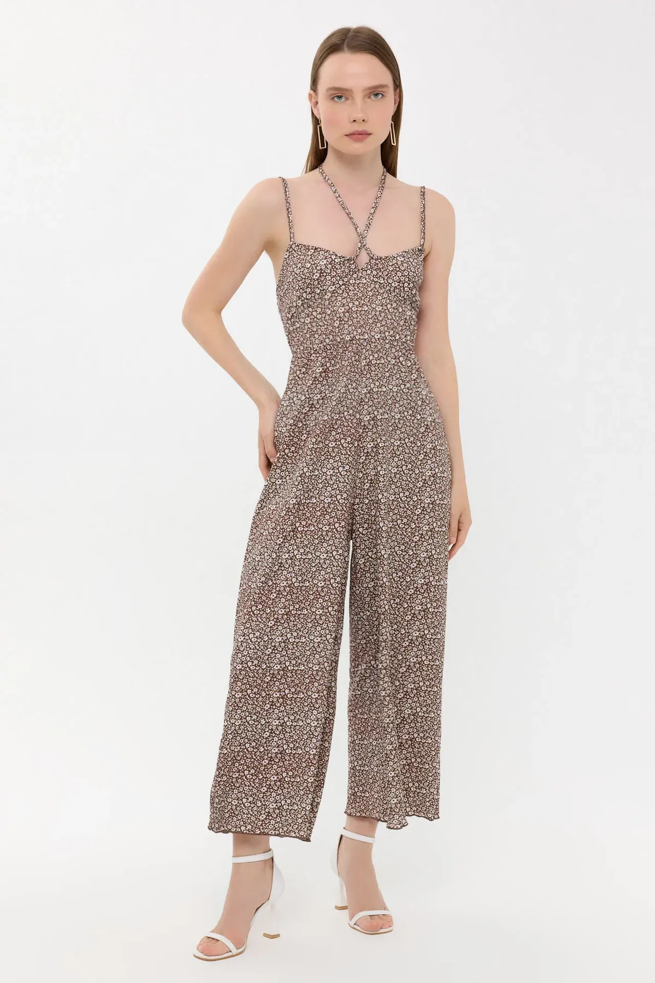 Floral Wide-Leg Jumpsuit