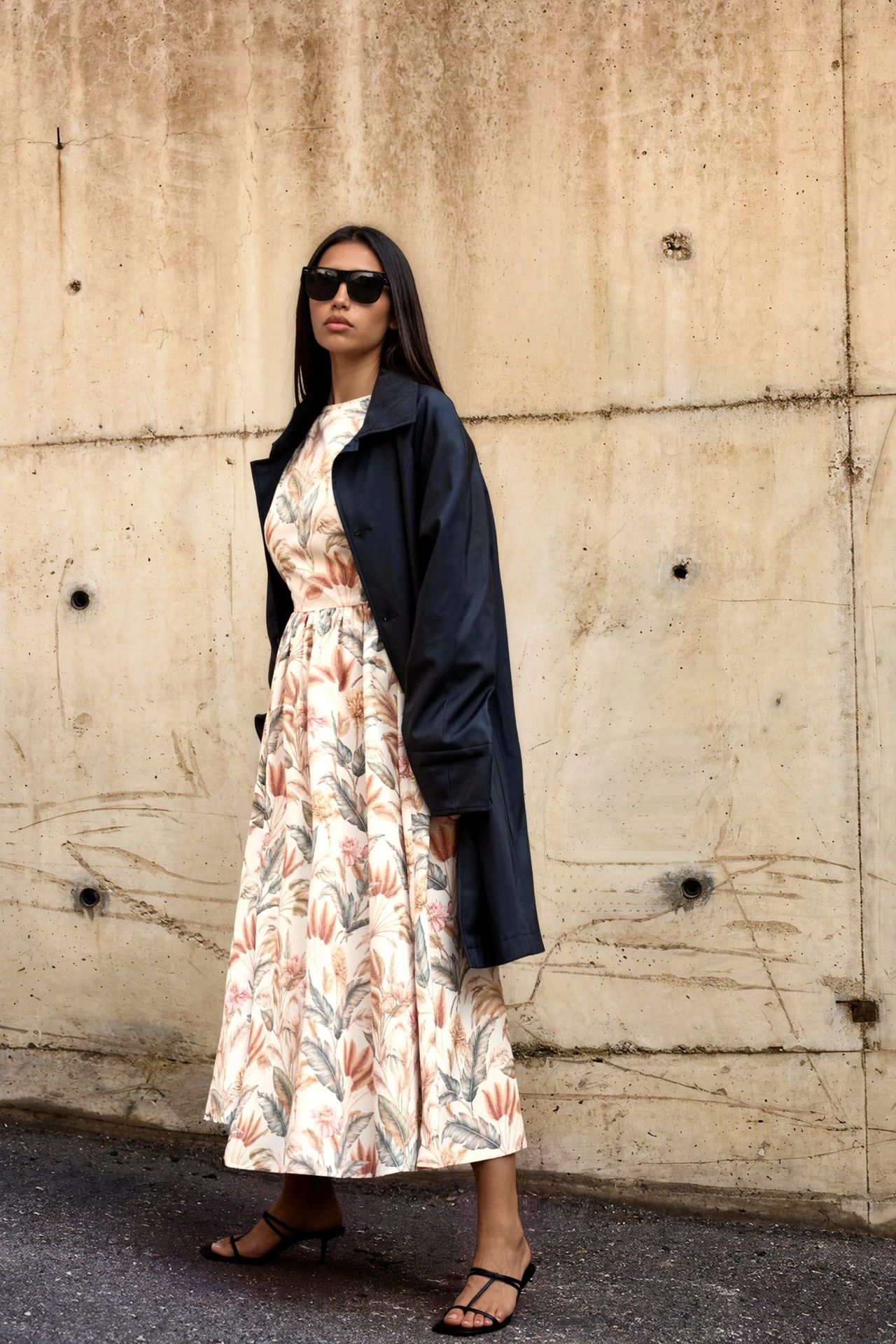 Cotton Dress with Lace Detail 2