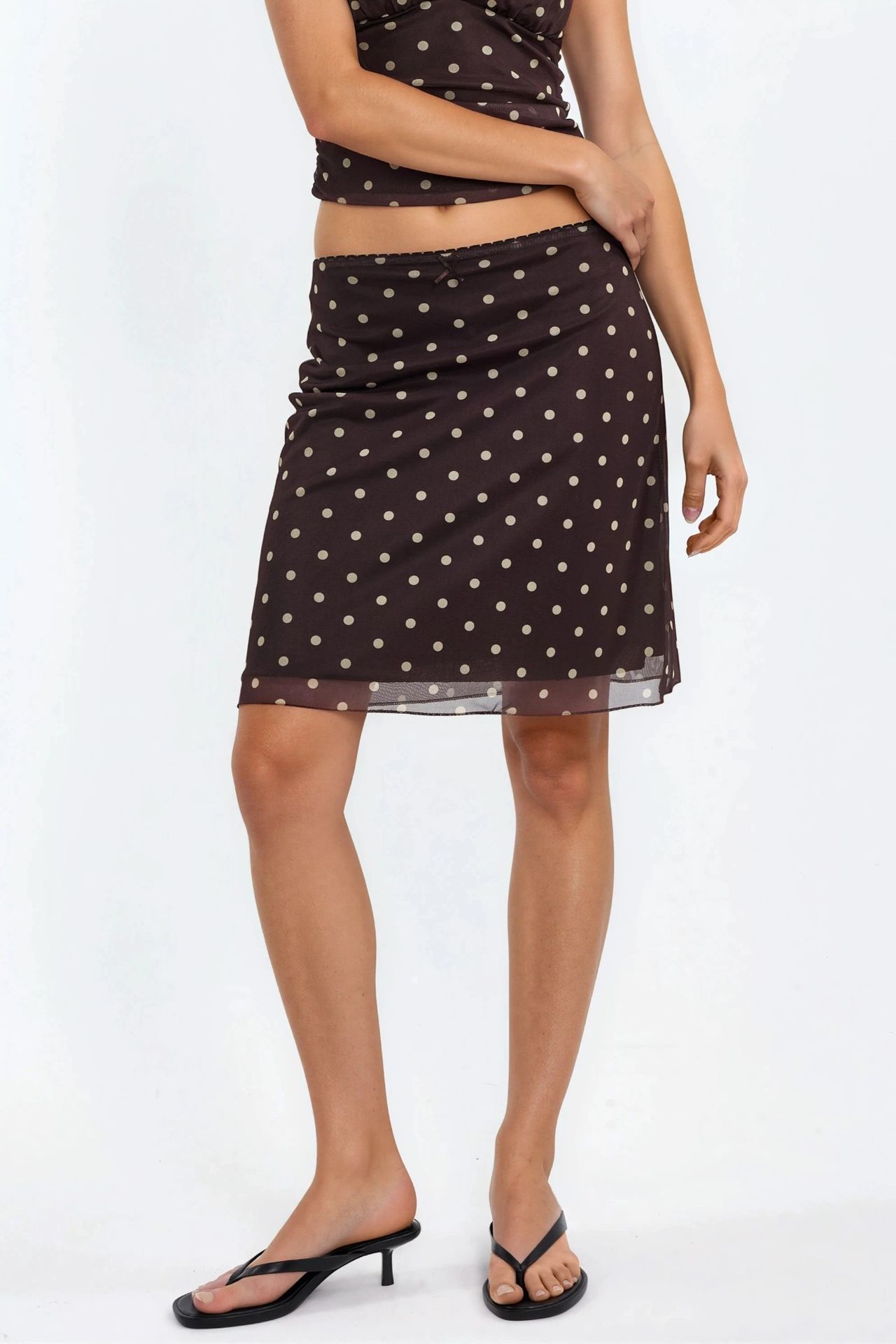 Polka Dot Mini Skirt 2