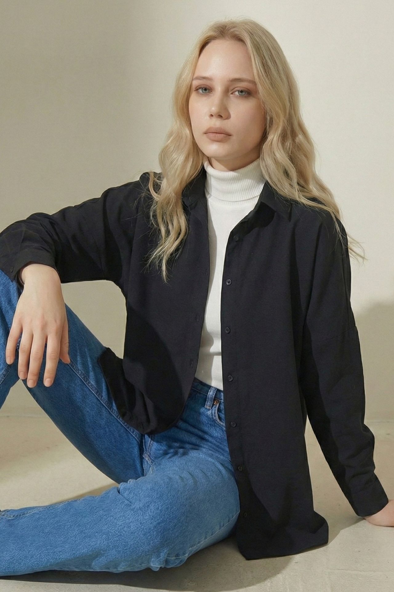 BDART Relaxed Fit Poplin Shirt with Button Closure 3